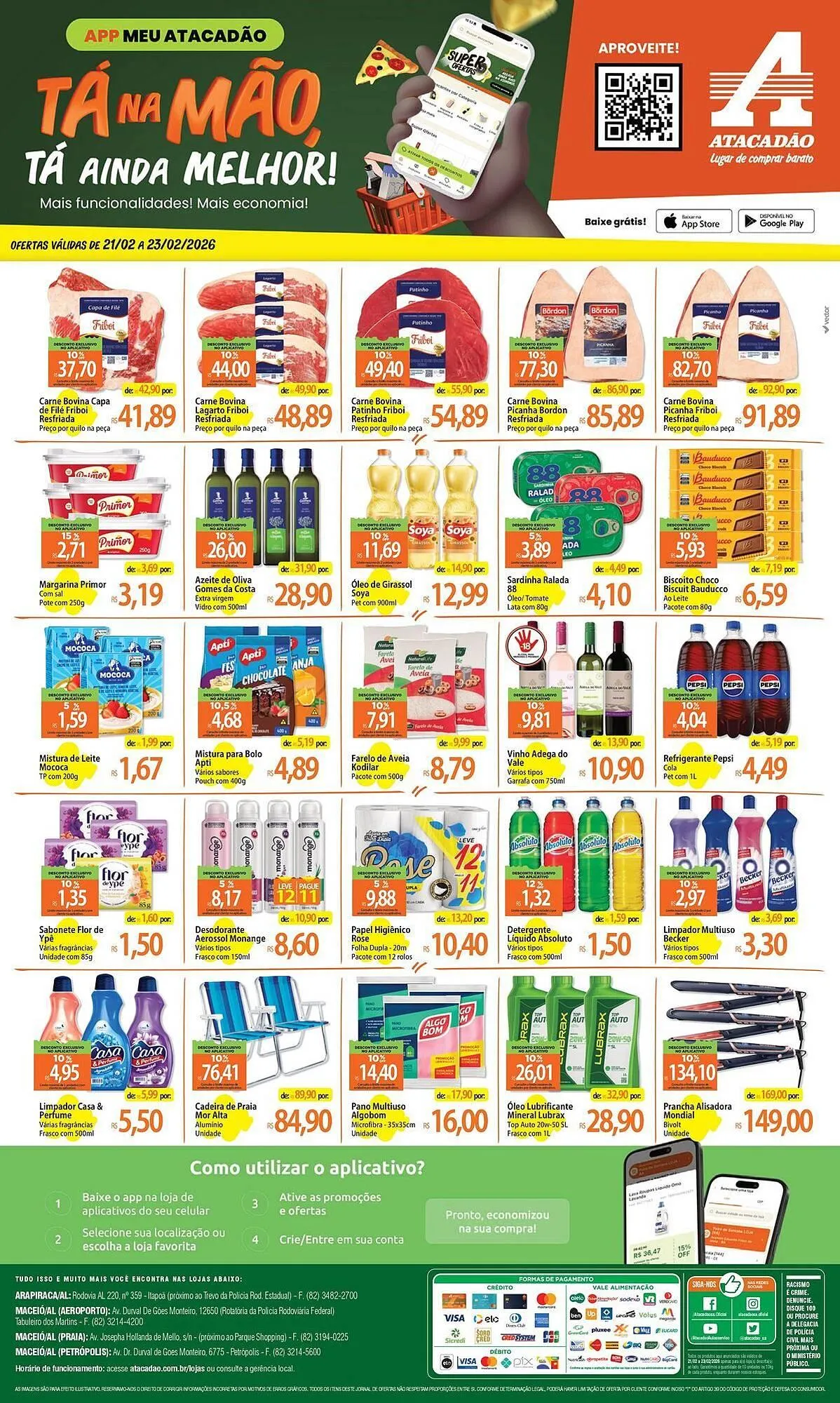 Encarte de Folheto Atacadão 21 de fevereiro até 23 de fevereiro 2026 - Pagina 1