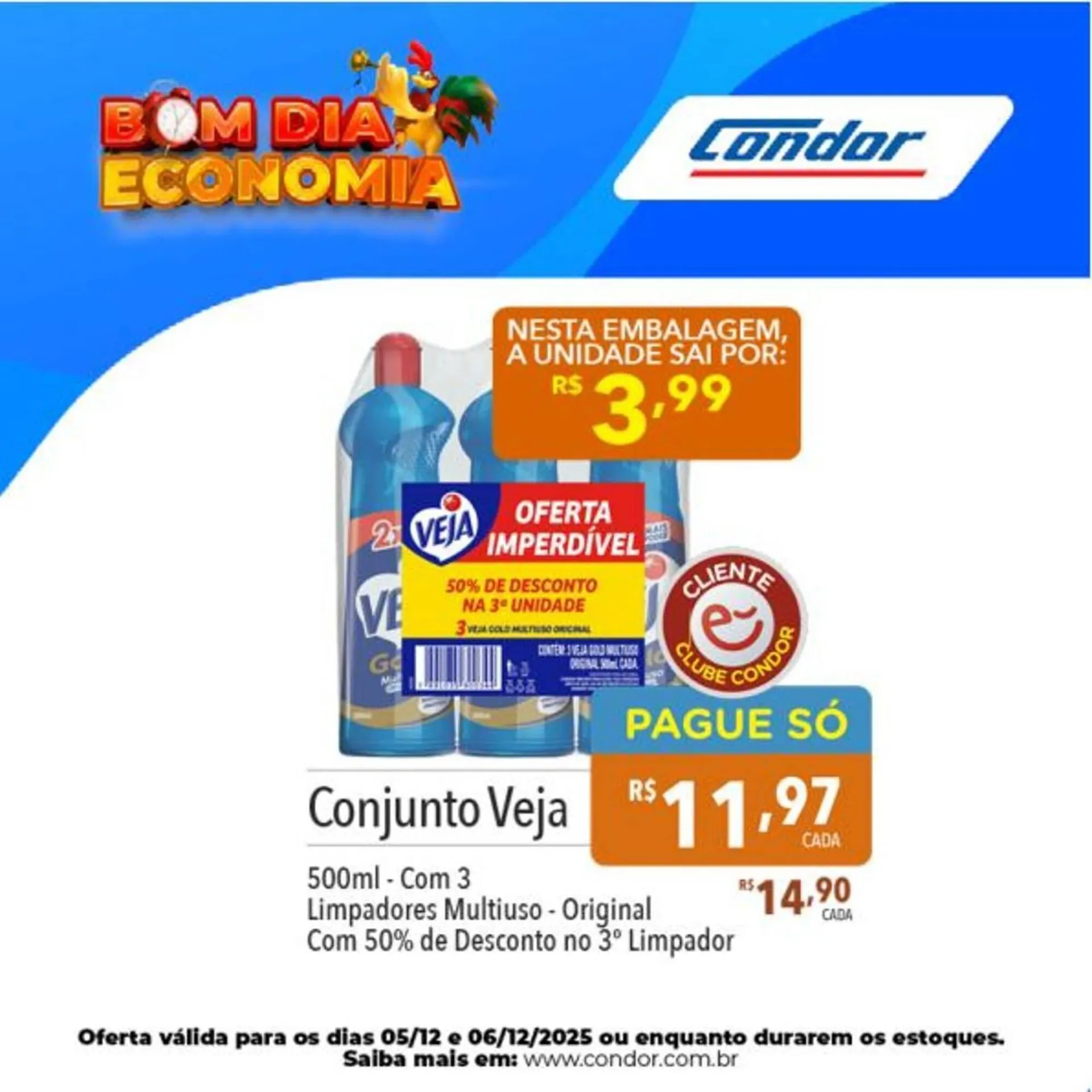 Encarte de Catálogo Supermercados Condor 5 de dezembro até 6 de dezembro 2025 - Pagina 1