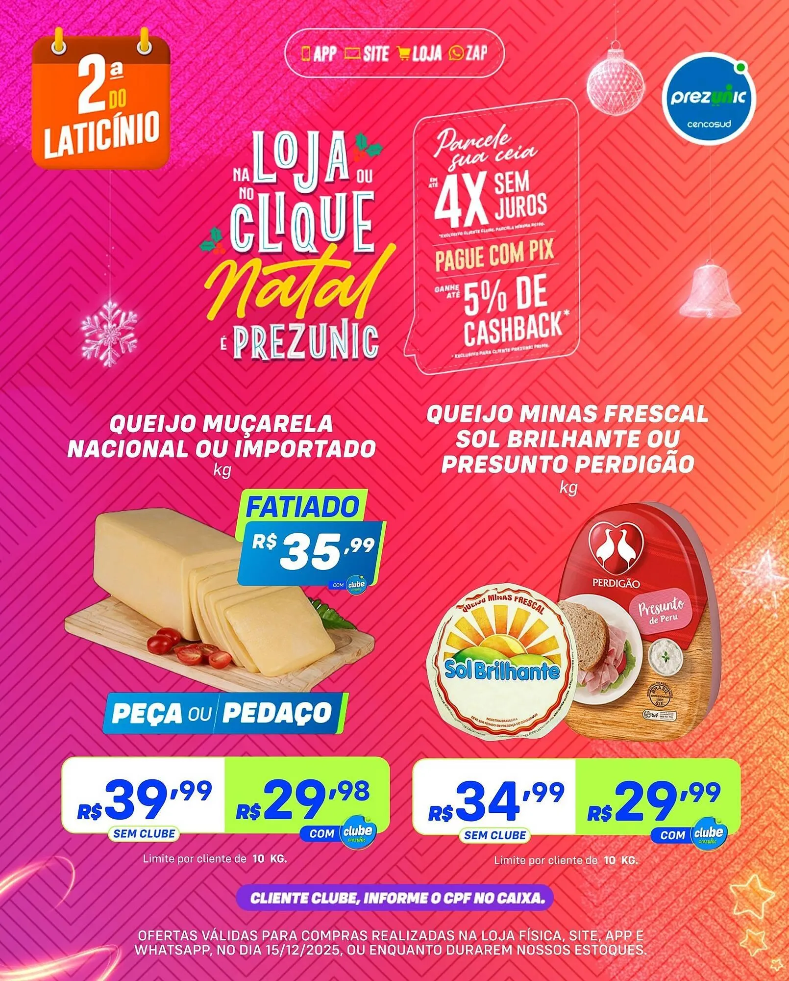 Encarte de Encarte Prezunic 15 de dezembro até 15 de dezembro 2025 - Pagina 1