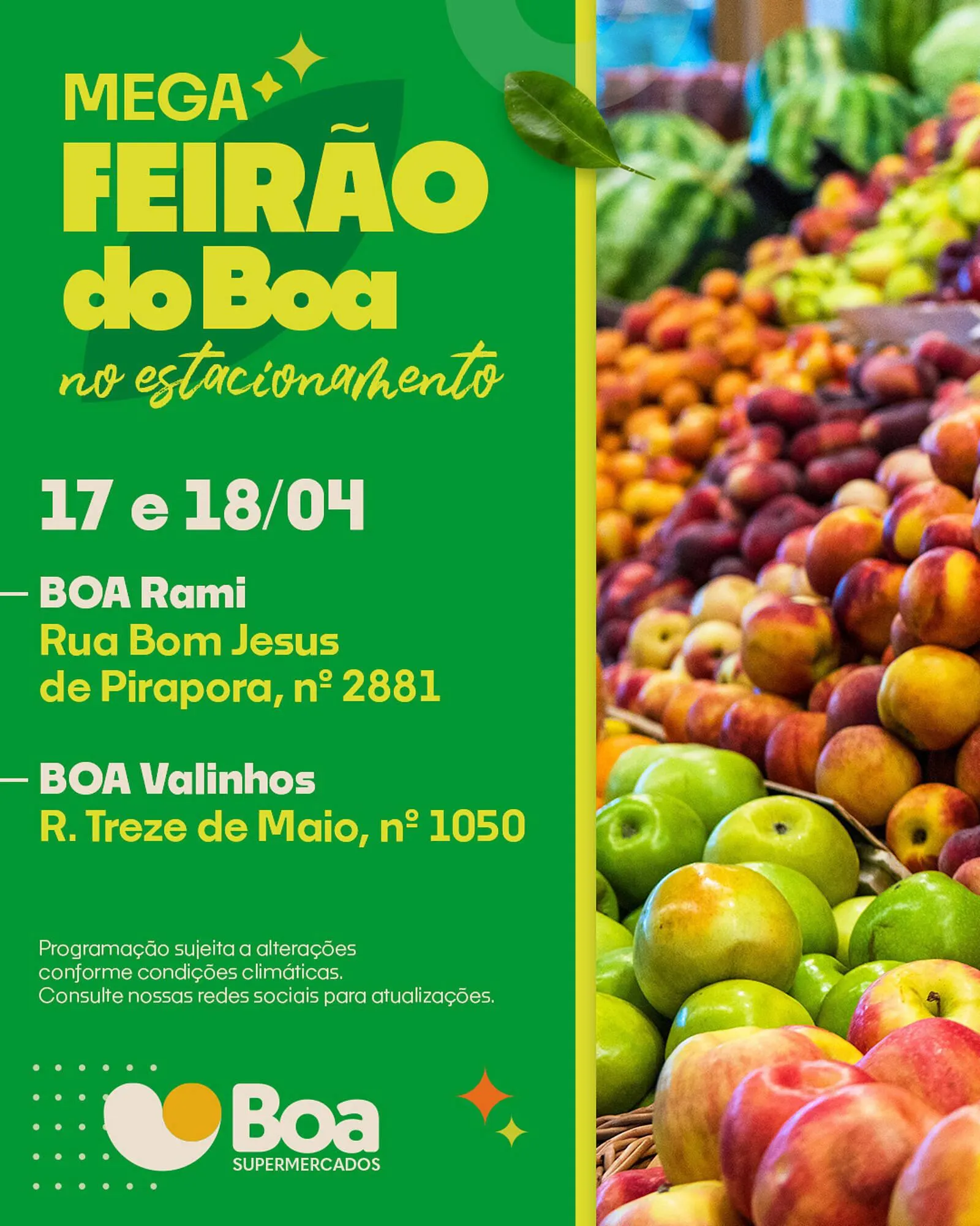 Encarte de Tabloide Boa Supermercados 17 de abril até 18 de abril 2026 - Pagina 1
