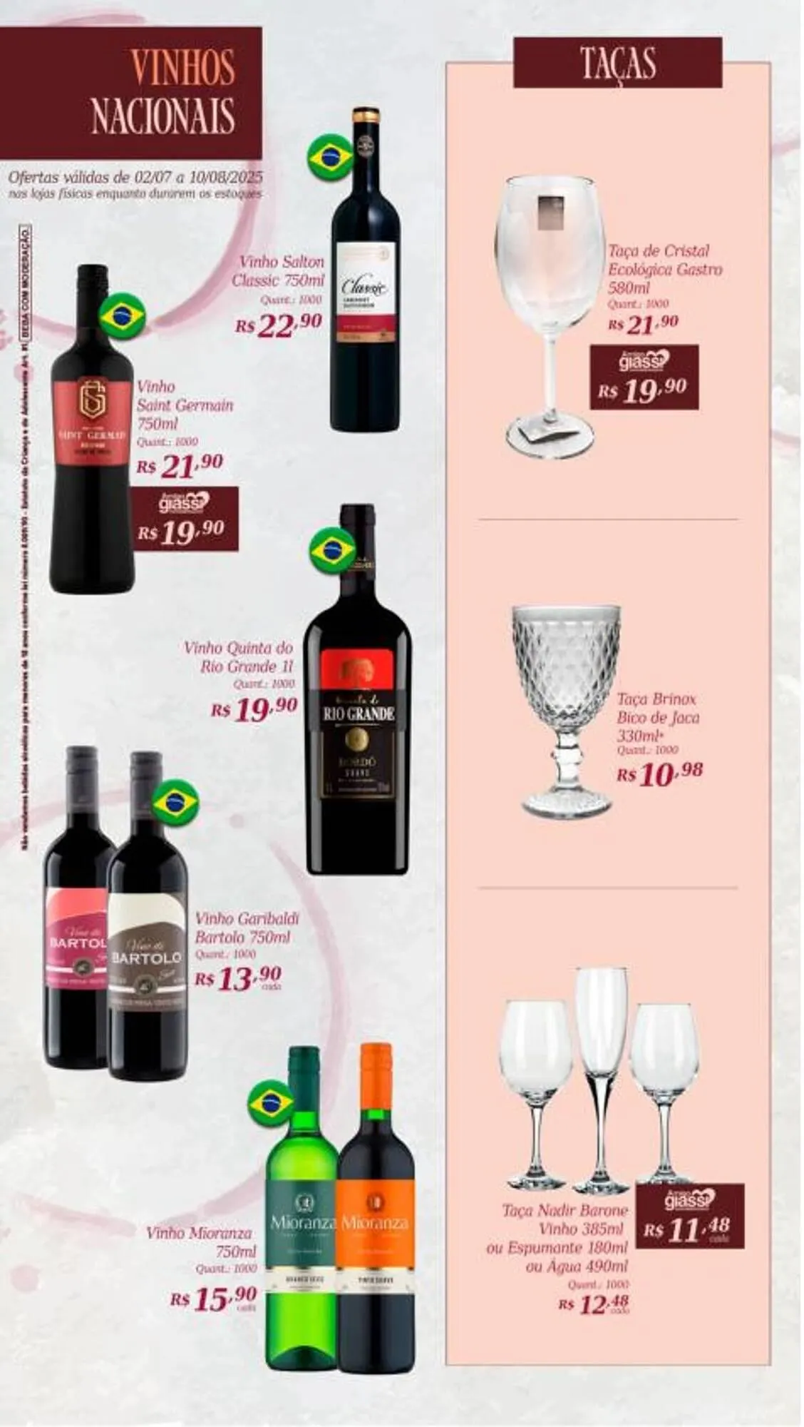 Encarte de Catálogo Giassi Supermercados 2 de julho até 10 de agosto 2025 - Pagina 9