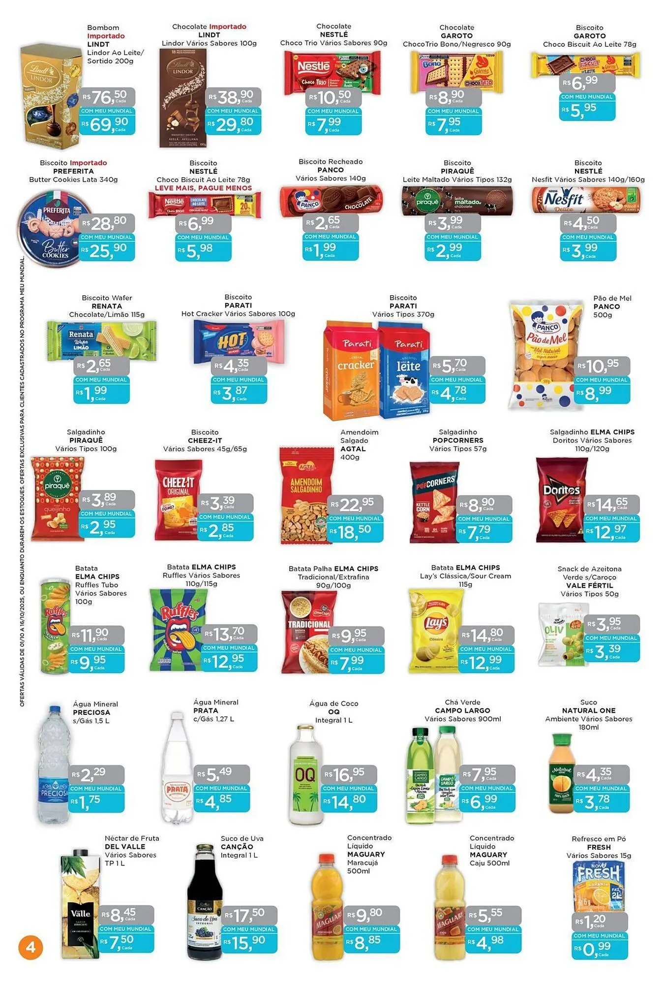 Encarte de Encarte Supermercados Mundial 2 de outubro até 16 de outubro 2025 - Pagina 4