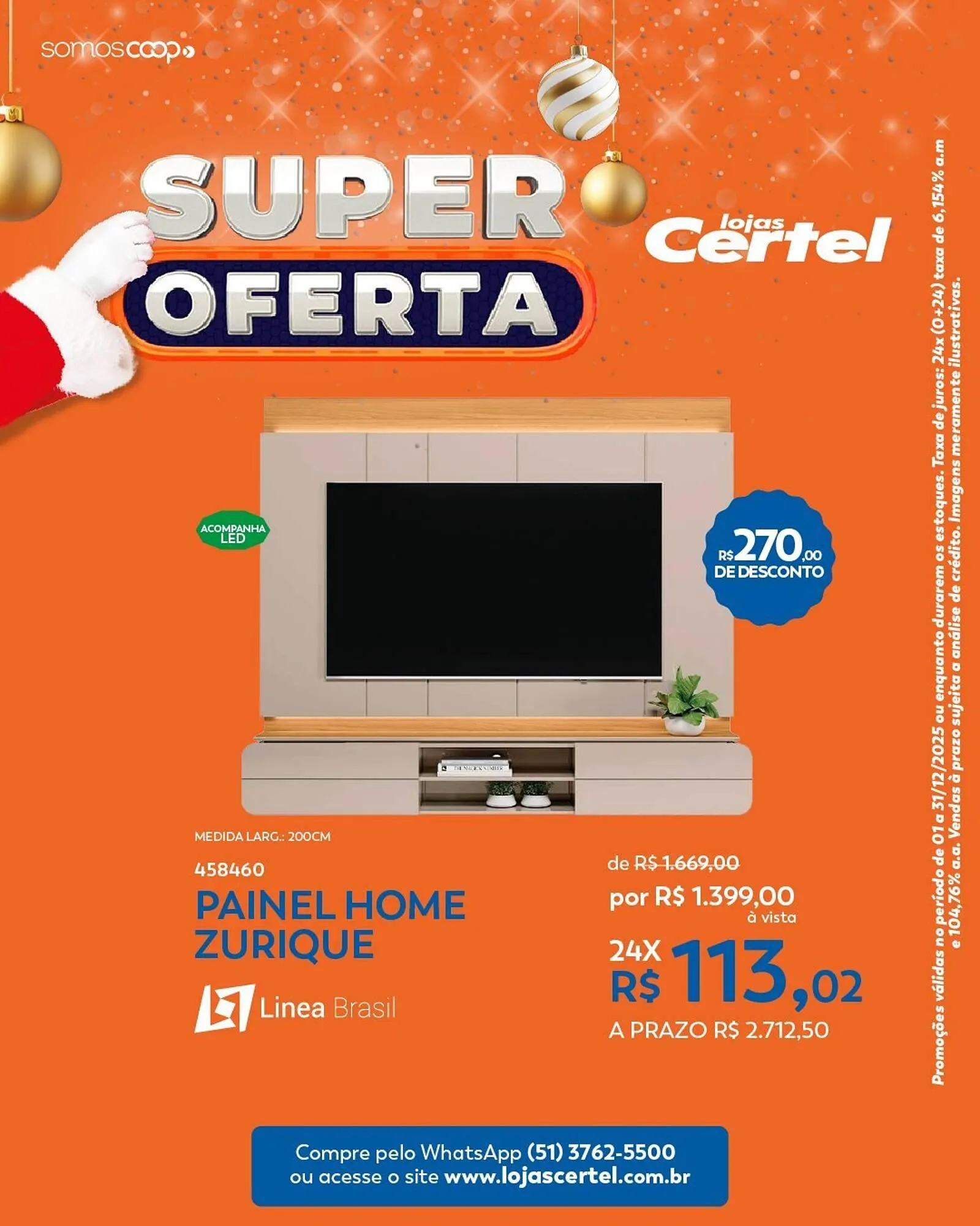 Encarte de Folheto Lojas Certel 5 de dezembro até 31 de dezembro 2025 - Pagina 3