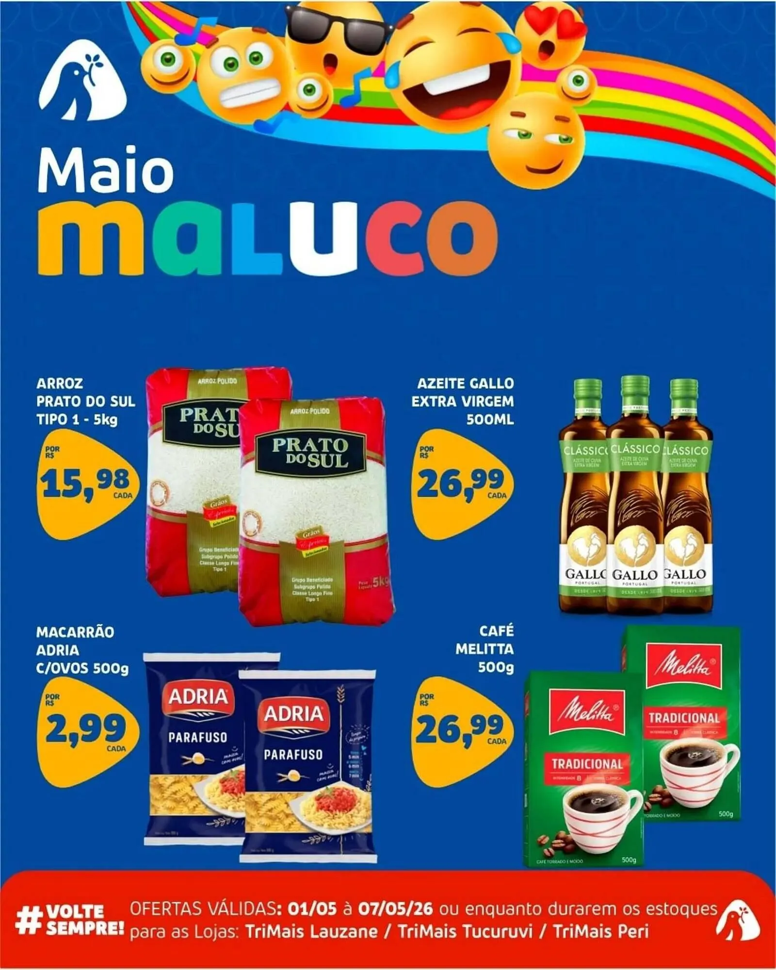 Encarte de Catálogo Trimais Supermercado 1 de maio até 7 de maio 2026 - Pagina 9