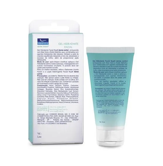 Gel Hidratante Facial Nupill Derme Control 50g