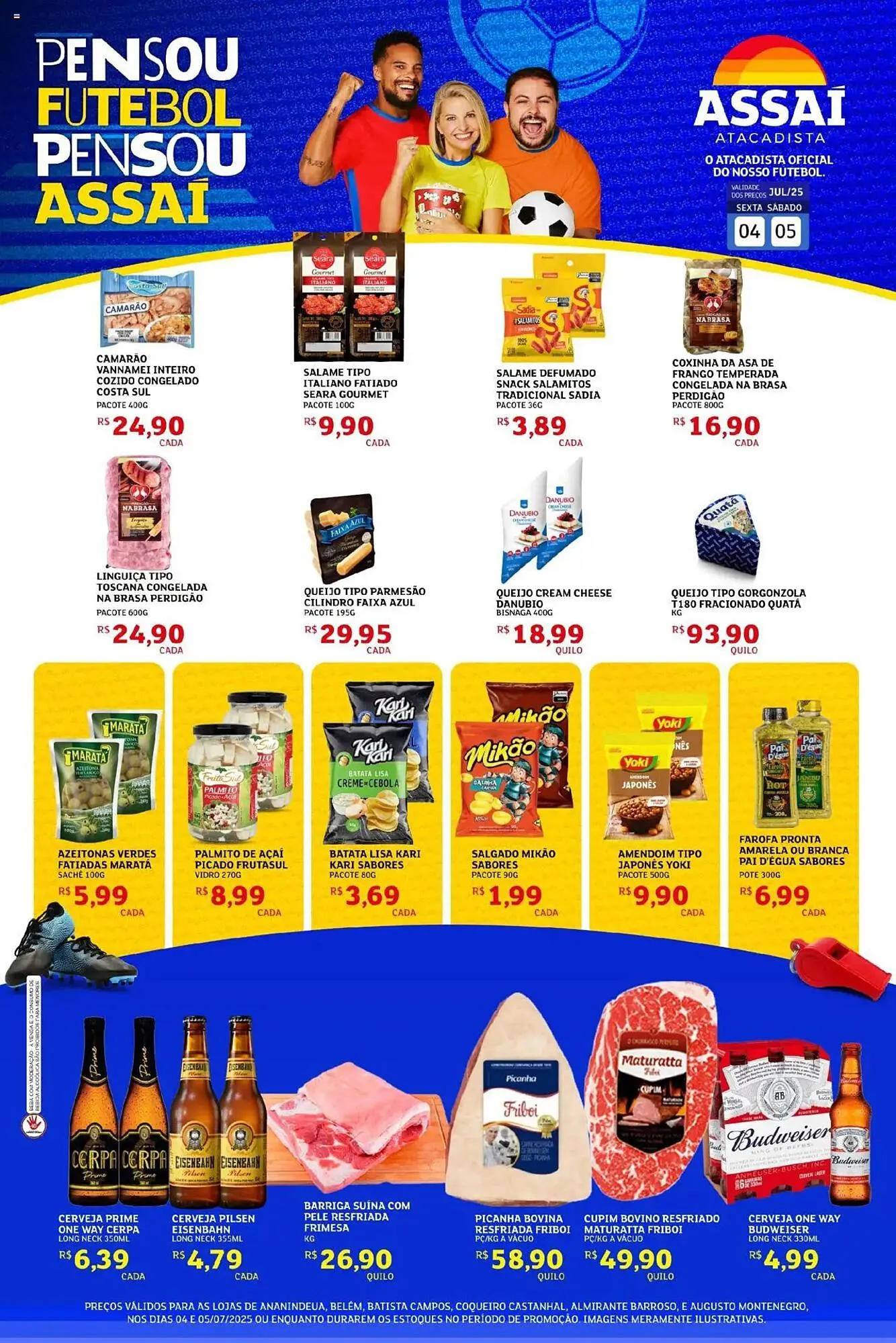 Encarte de Catálogo Assaí Atacadista 4 de julho até 6 de julho 2025 - Pagina 1