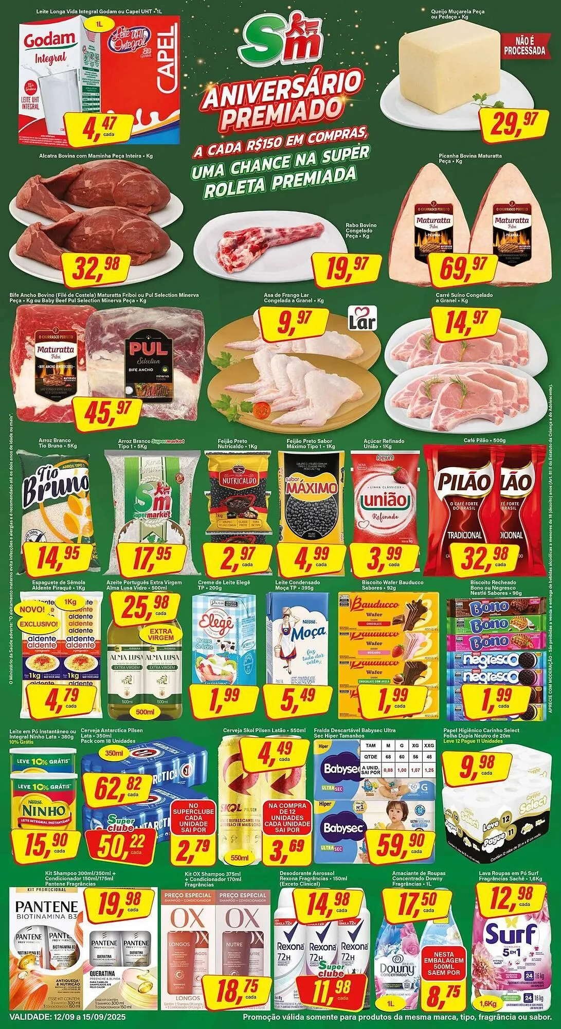 Encarte de Encarte Rede Supermarket 12 de setembro até 15 de setembro 2025 - Pagina 1