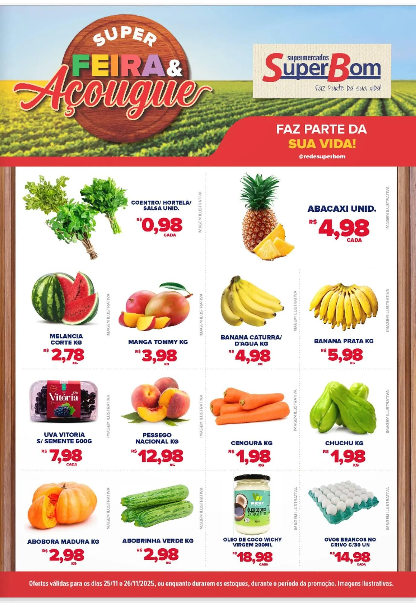 Encarte de Encarte Super Bom 25 de novembro até 26 de novembro 2025 - Pagina 1