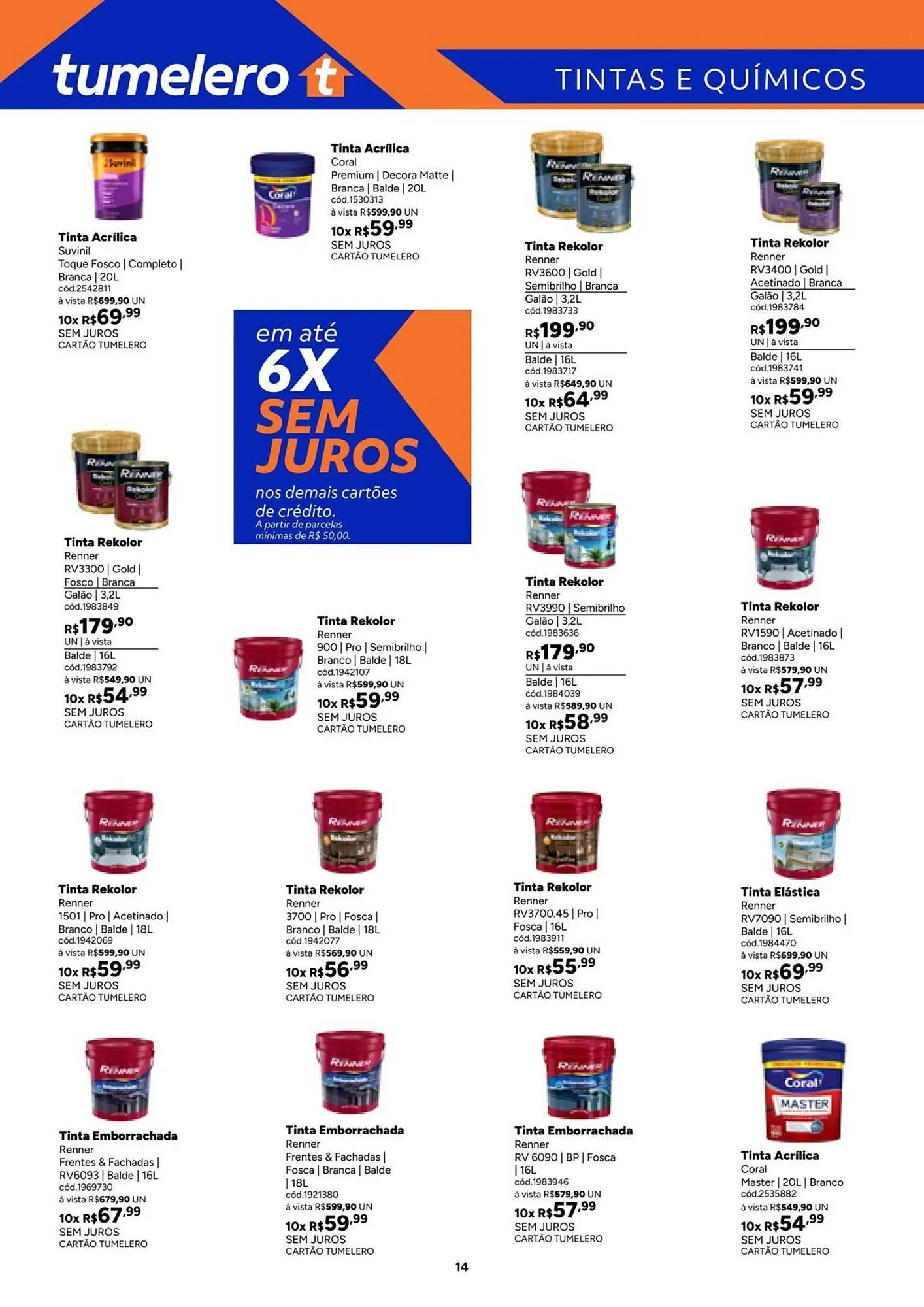 Encarte de Catálogo Tumelero 30 de janeiro até 18 de fevereiro 2026 - Pagina 14