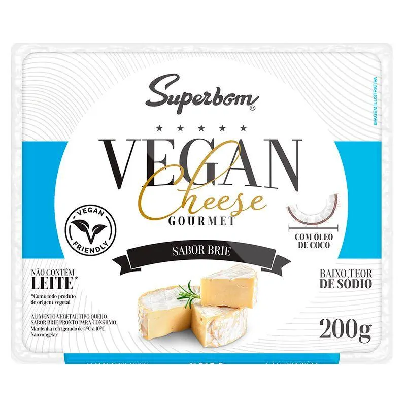 Queijo Vegan Cheese Superbom 200g Brie