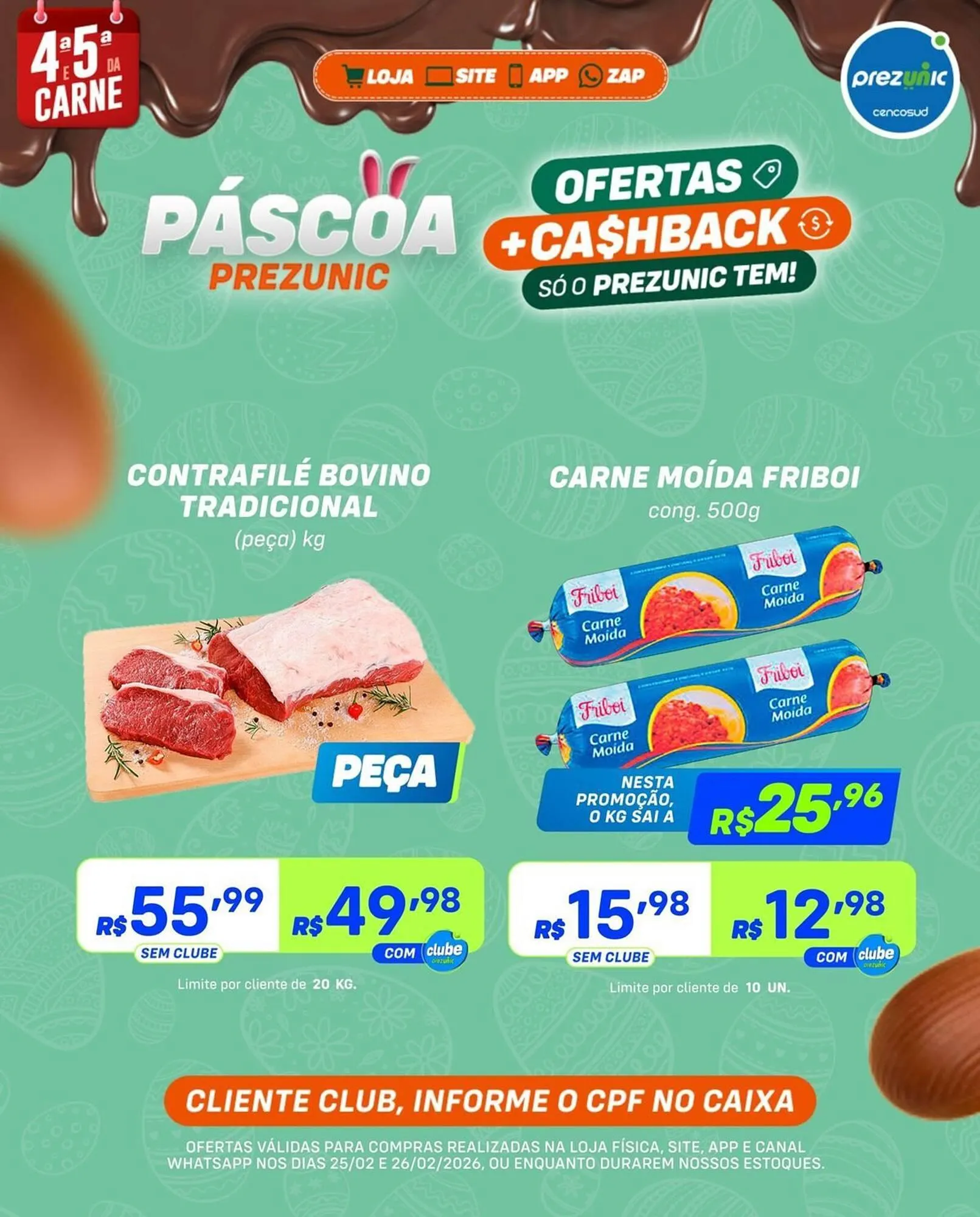 Encarte de Encarte Prezunic 25 de fevereiro até 26 de fevereiro 2026 - Pagina 1