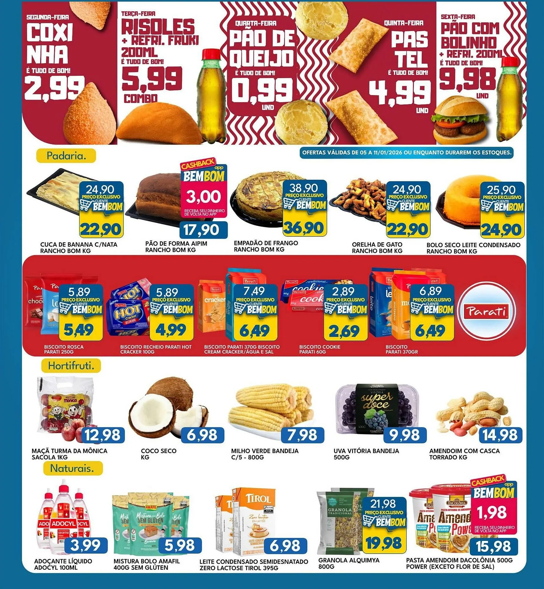 Encarte de Catálogo Rancho Bom Supermercados 7 de janeiro até 11 de janeiro 2026 - Pagina 4