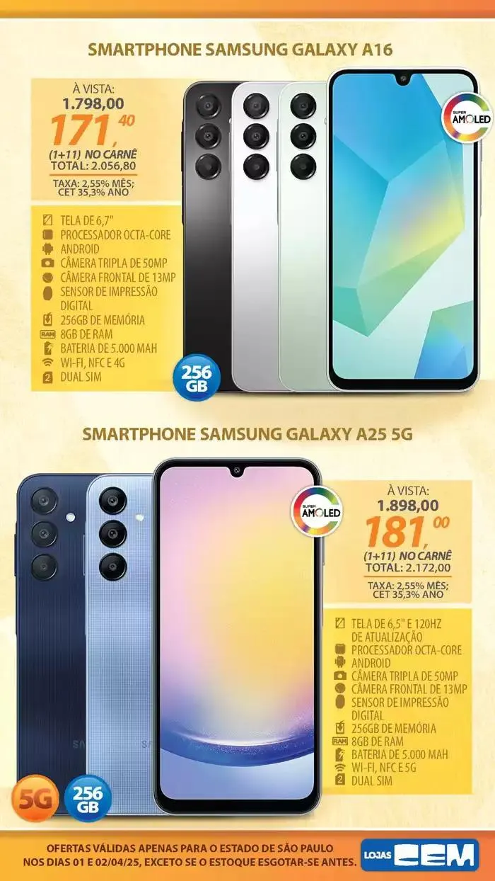 Encarte de Encarte Lojas Cem 3 de abril até 17 de abril 2025 - Pagina 8