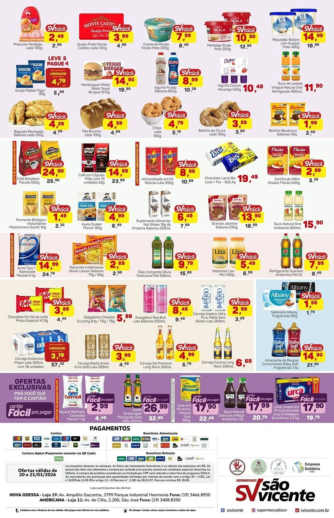 Encarte de Catálogo Supermercados São Vicente 20 de janeiro até 21 de janeiro 2026 - Pagina 2