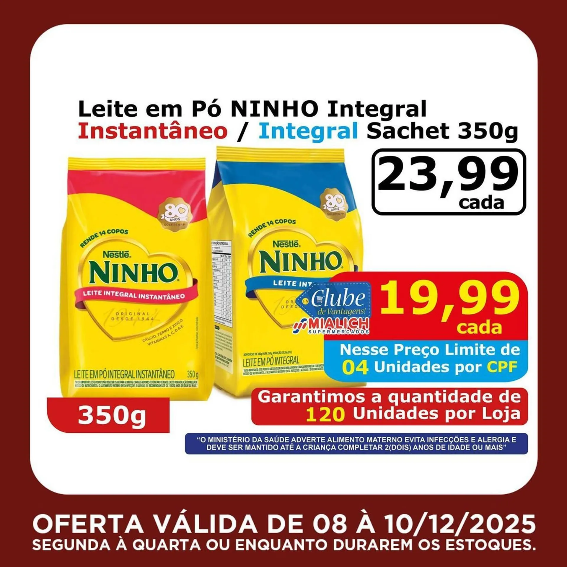 Encarte de Catálogo Mialich Supermercados 8 de dezembro até 10 de dezembro 2025 - Pagina 8