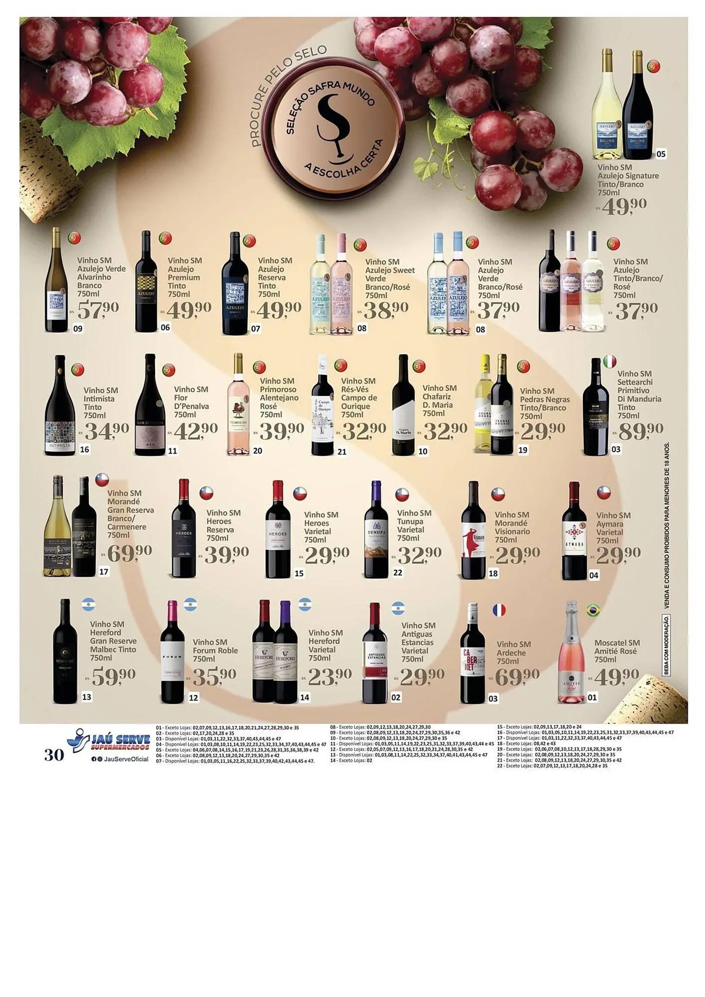 Encarte de Catálogo Supermercados Jau Serve 15 de julho até 29 de julho 2025 - Pagina 30