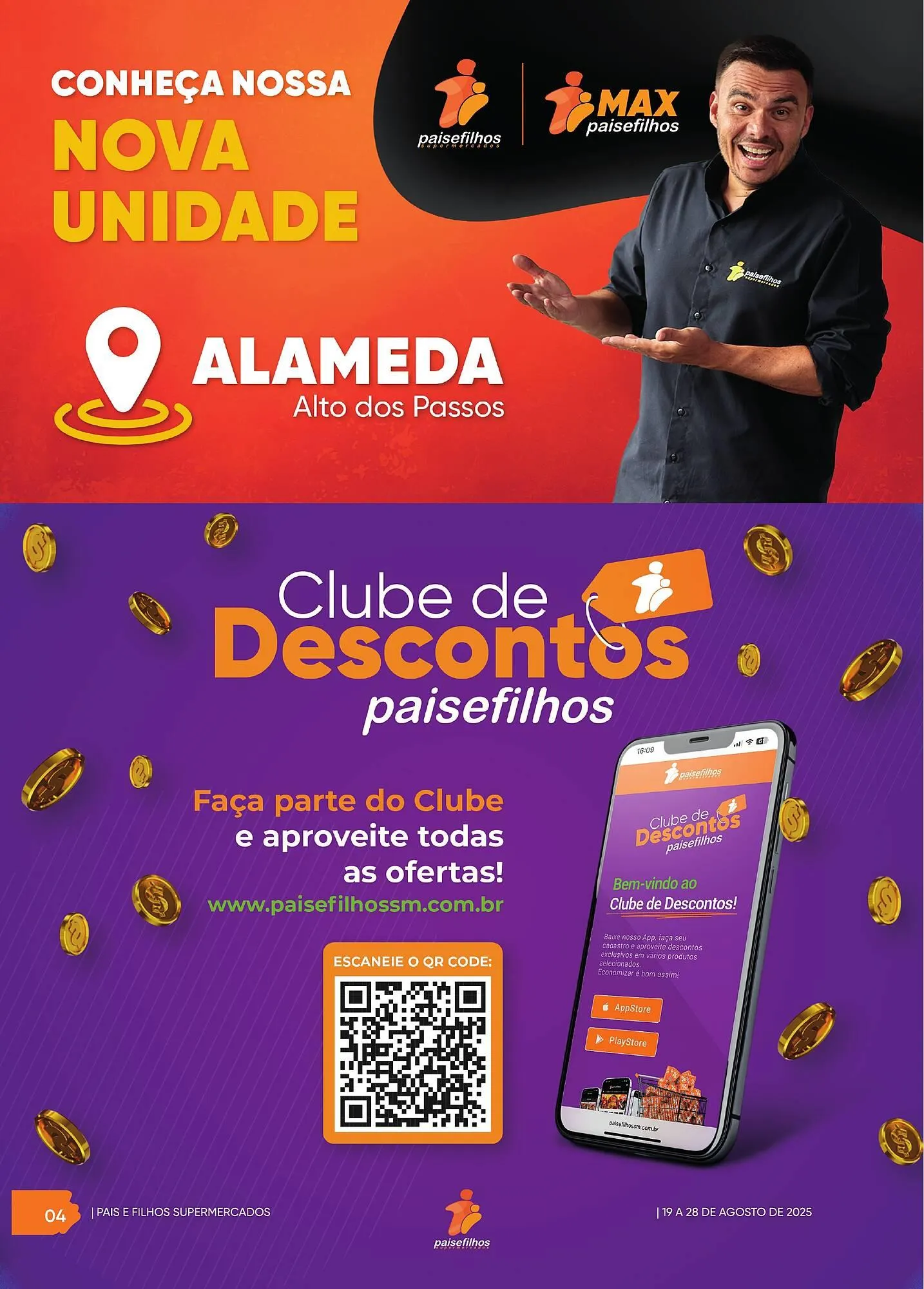 Encarte de Catálogo Pais e Filhos Supermercados 19 de agosto até 28 de agosto 2025 - Pagina 4