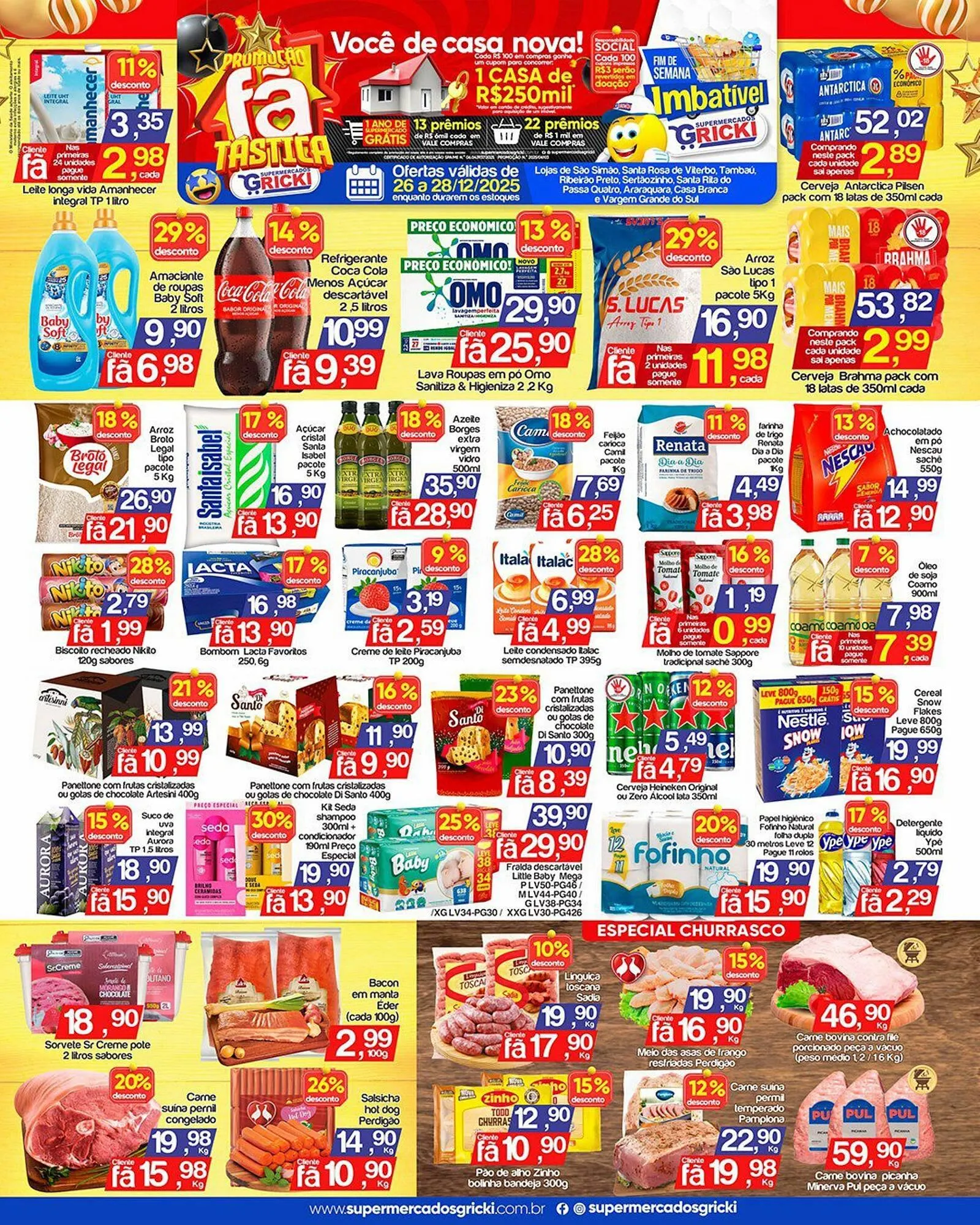 Encarte de Catálogo Supermercados Gricki 26 de dezembro até 28 de dezembro 2025 - Pagina 1