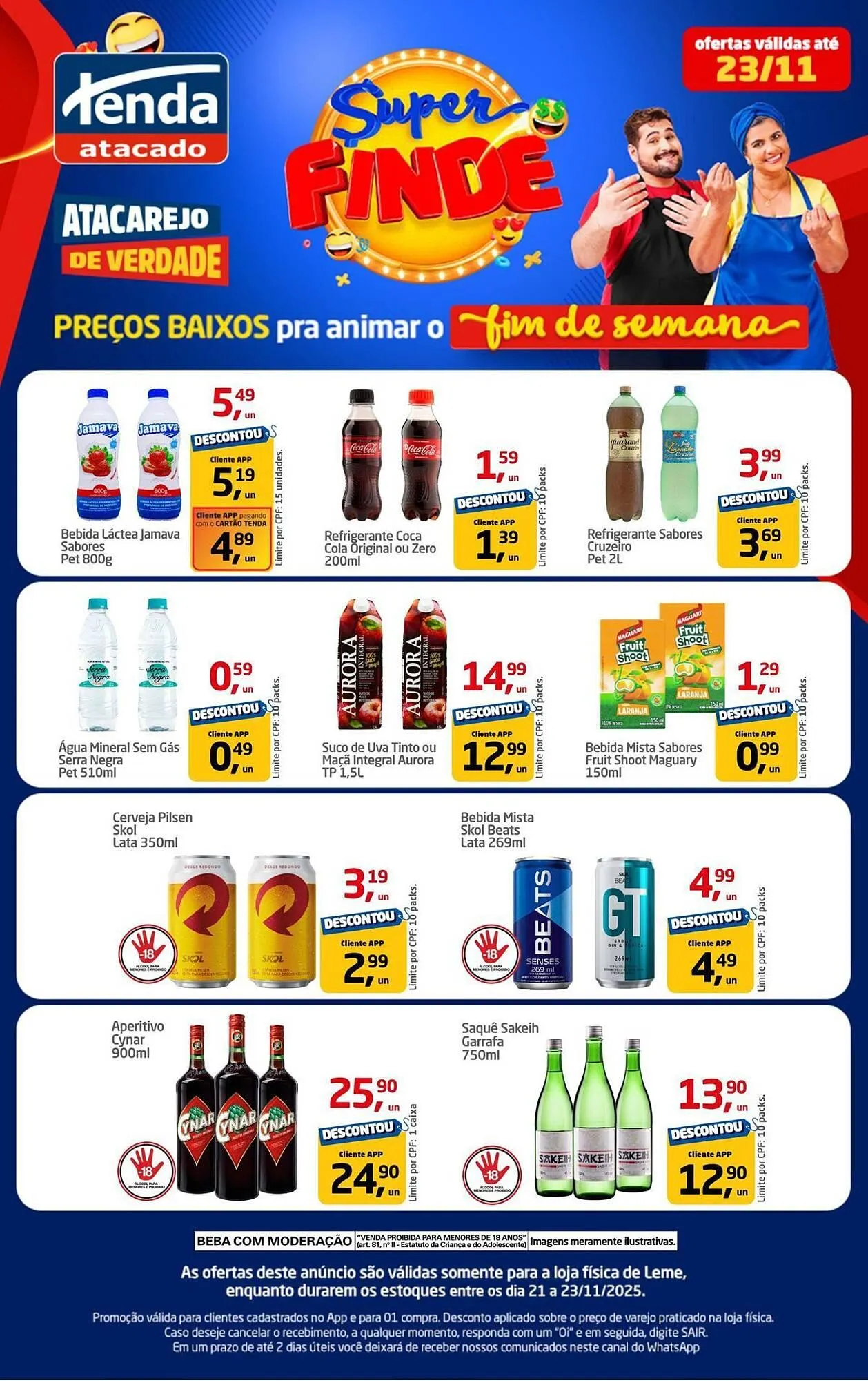 Encarte de Folheto Tenda Atacado 21 de novembro até 23 de novembro 2025 - Pagina 1