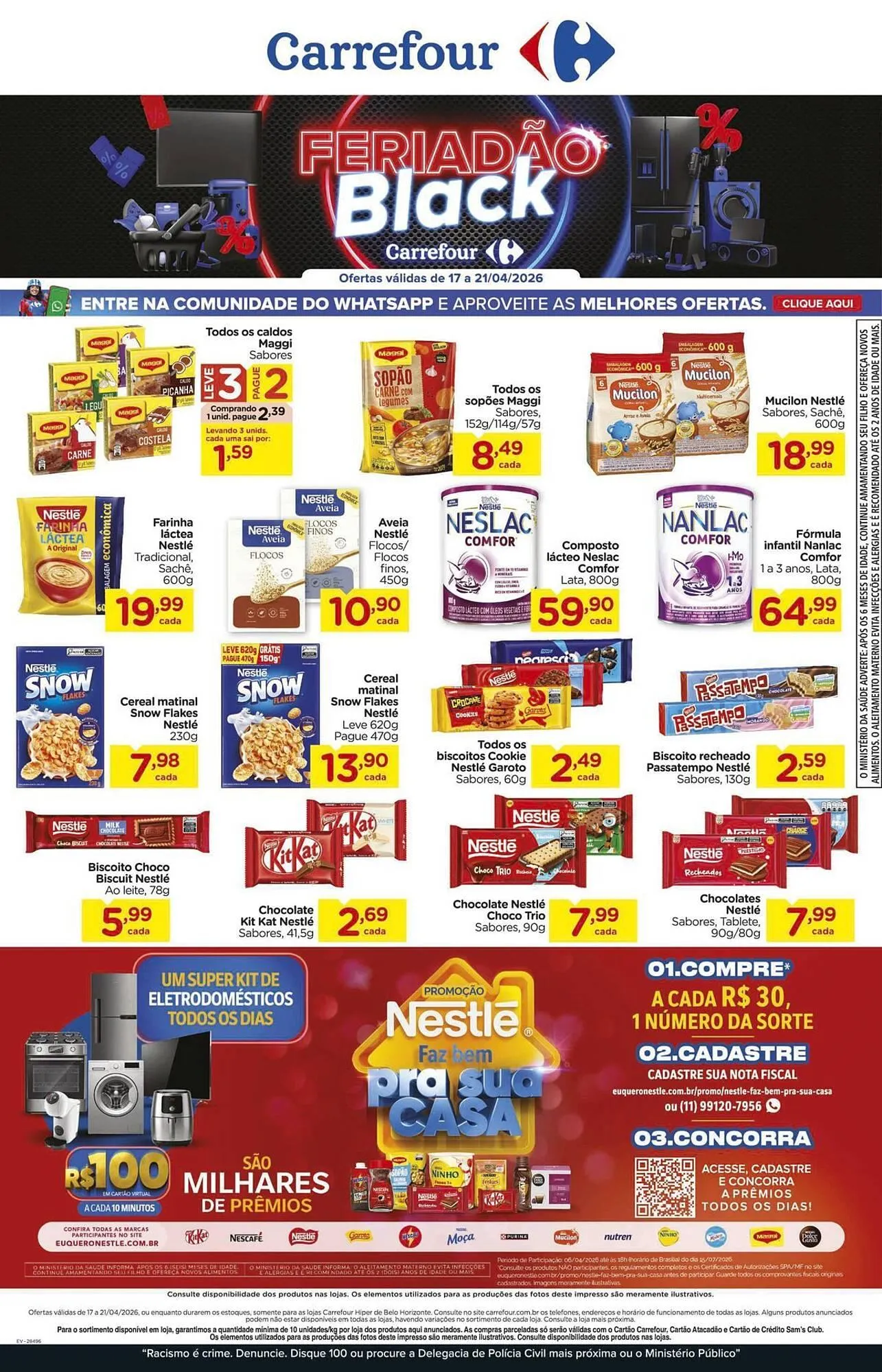 Encarte de Folheto Carrefour 17 de abril até 21 de abril 2026 - Pagina 1
