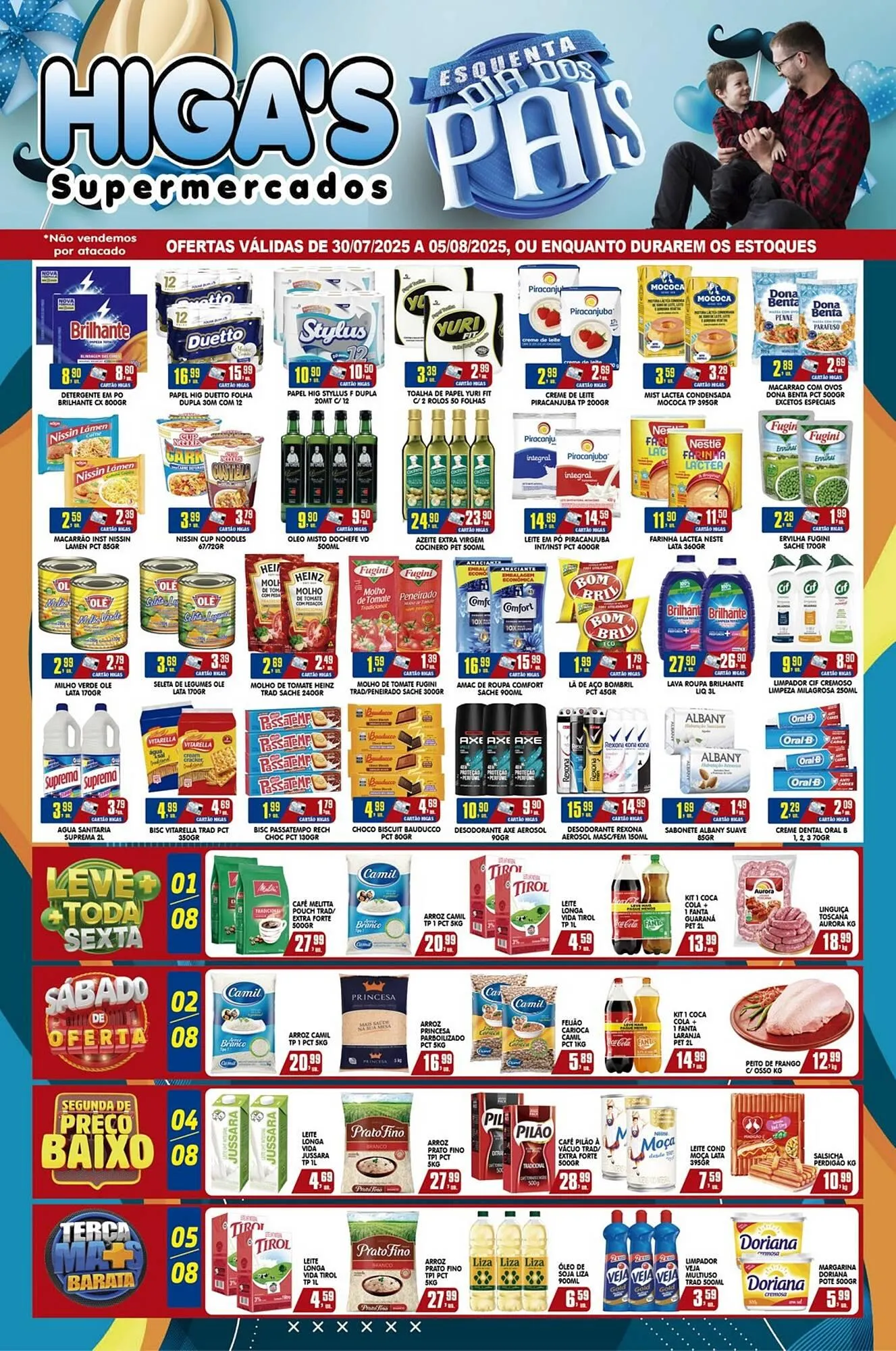 Encarte de Catálogo Higa's Supermercado 30 de julho até 5 de agosto 2025 - Pagina 1