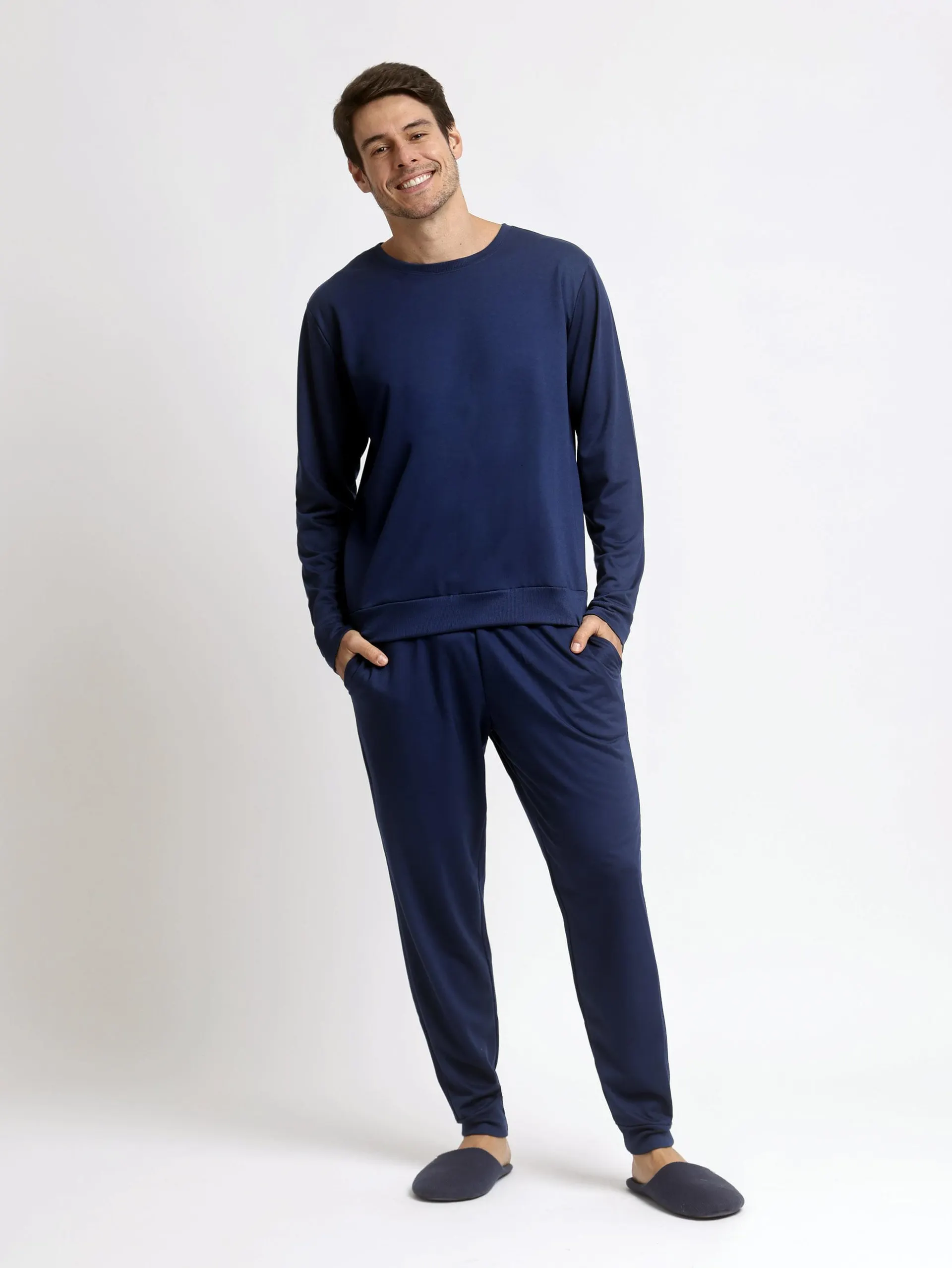 Pijama Masculino Manga Longa Comfort