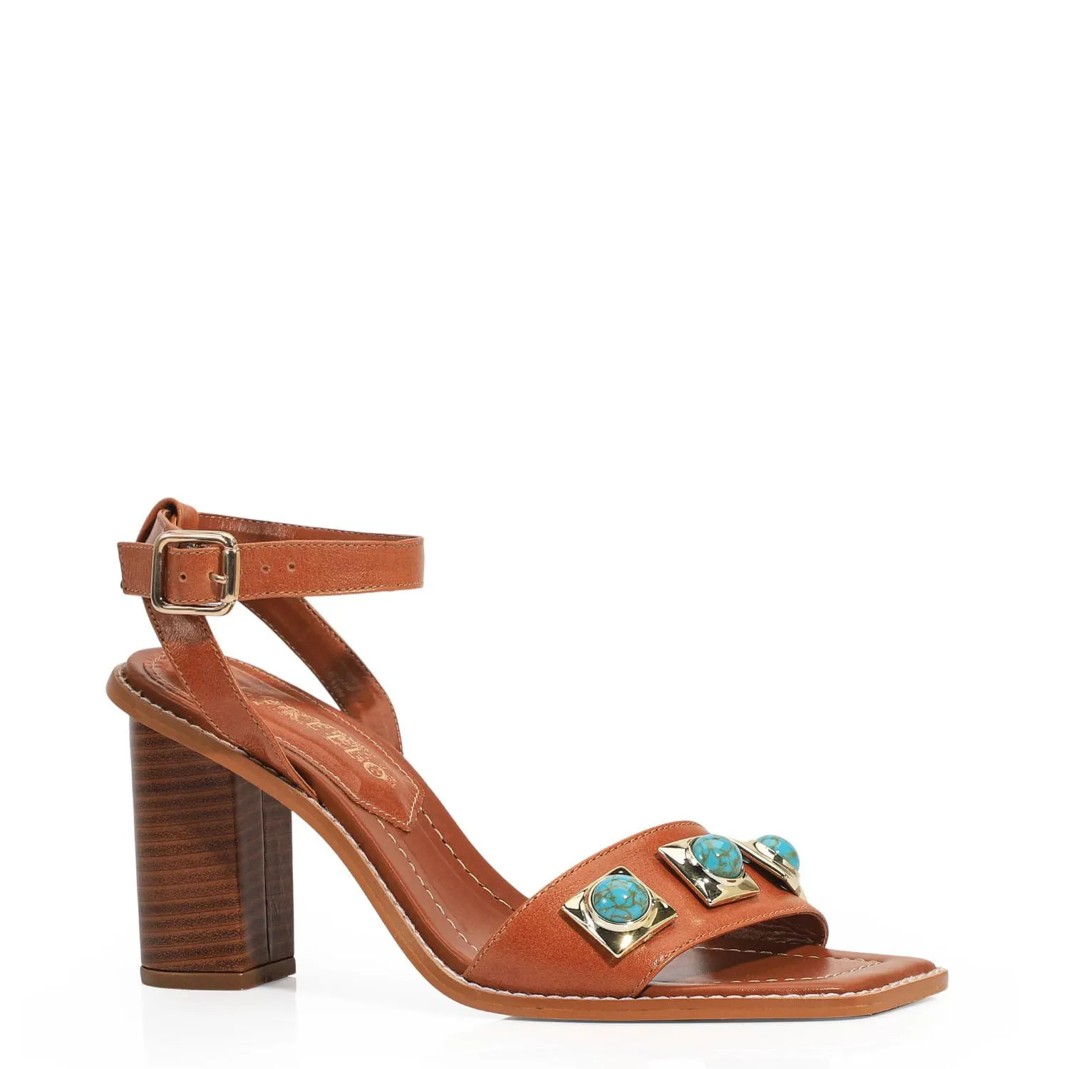 Sandália Couro Marrom