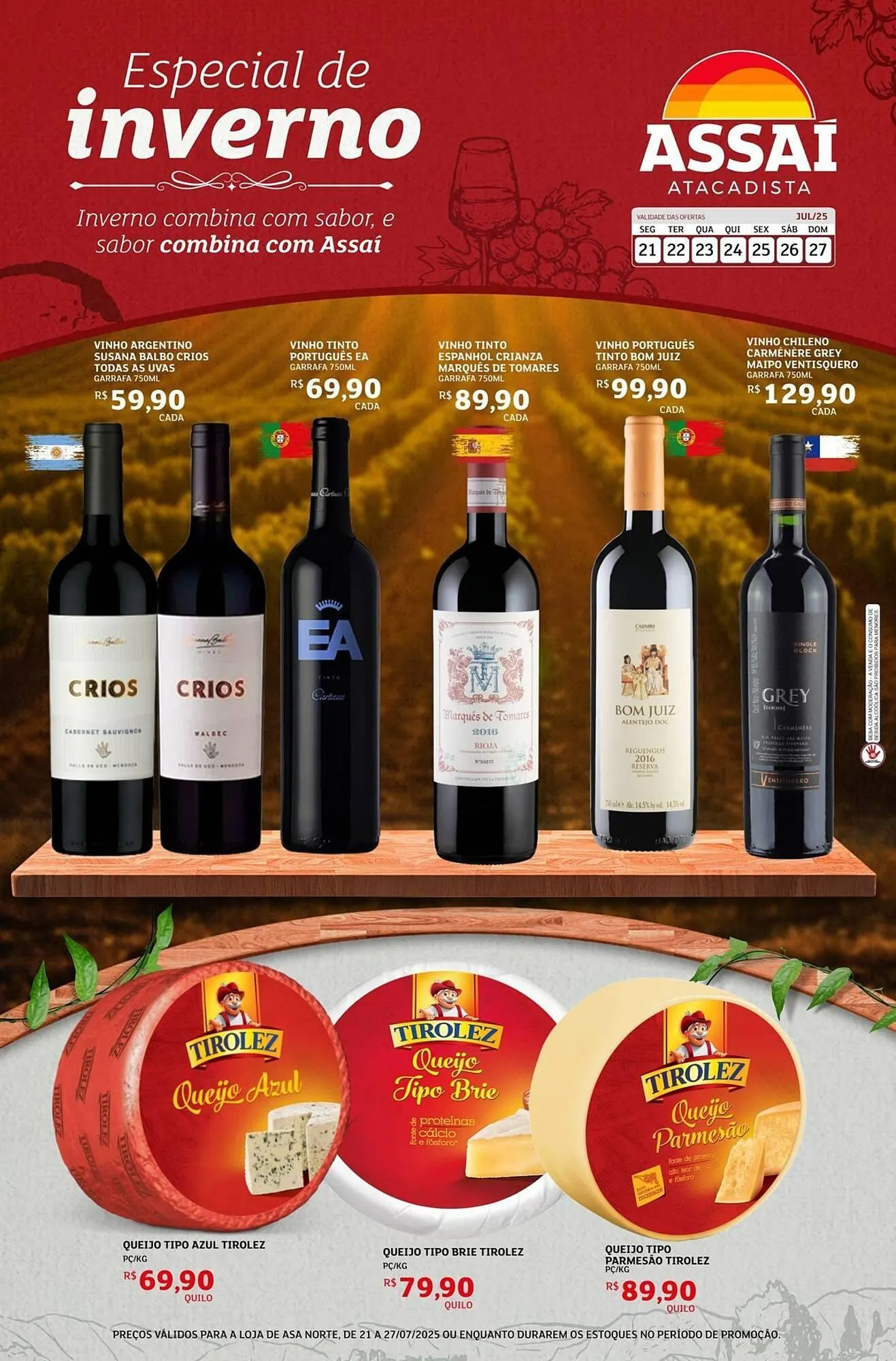 Encarte de Catálogo Assaí Atacadista 21 de julho até 27 de julho 2025 - Pagina 1