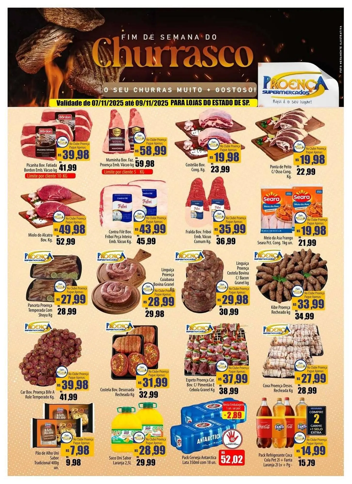 Encarte de Catálogo Proença Supermercados 7 de novembro até 8 de novembro 2025 - Pagina 1