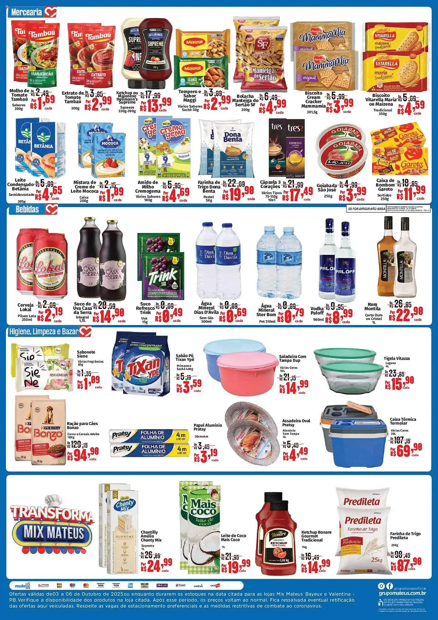 Encarte de Catálogo Supermercados Mateus 3 de novembro até 6 de novembro 2025 - Pagina 2