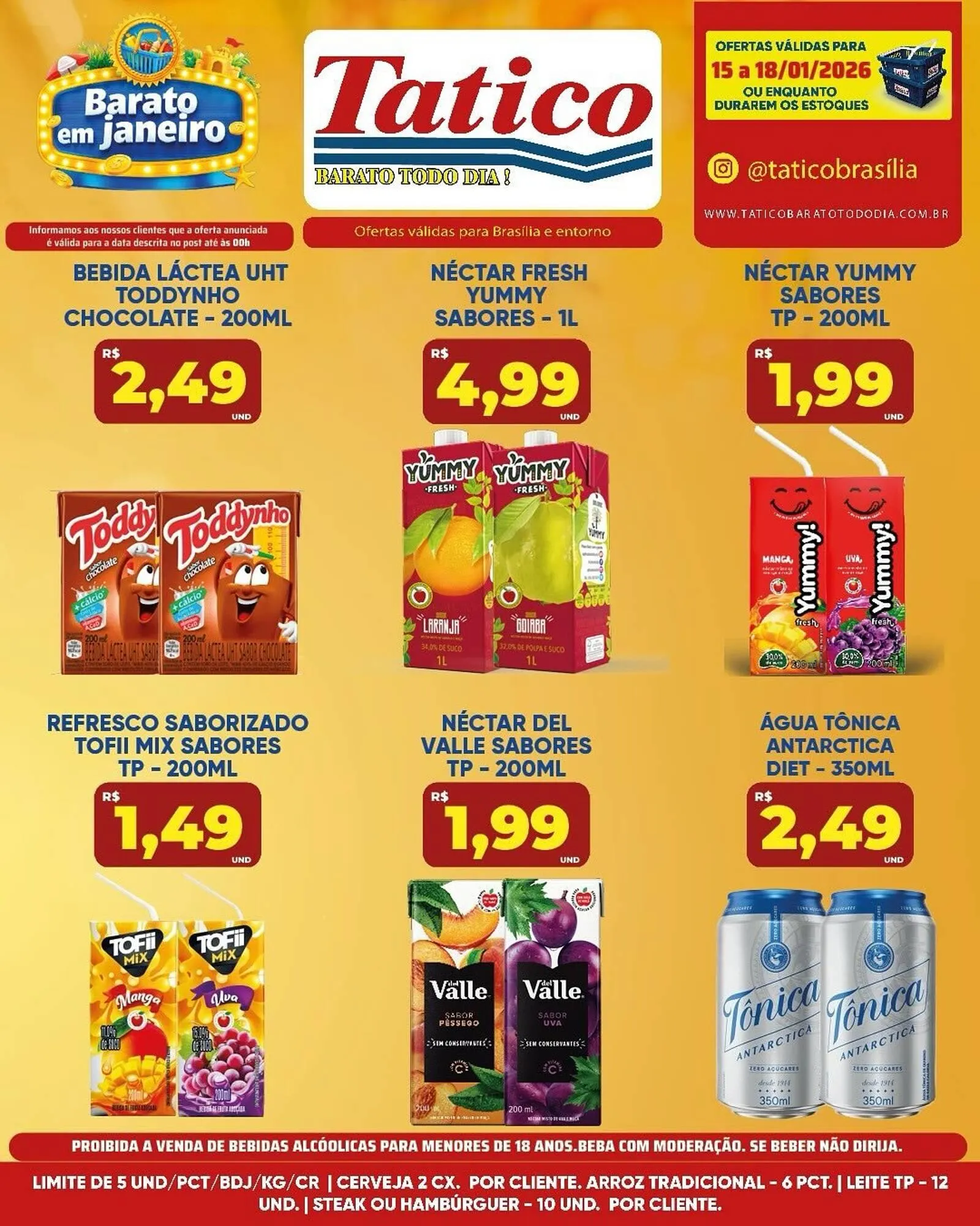 Encarte de Tabloide Tatico 15 de janeiro até 18 de janeiro 2026 - Pagina 1