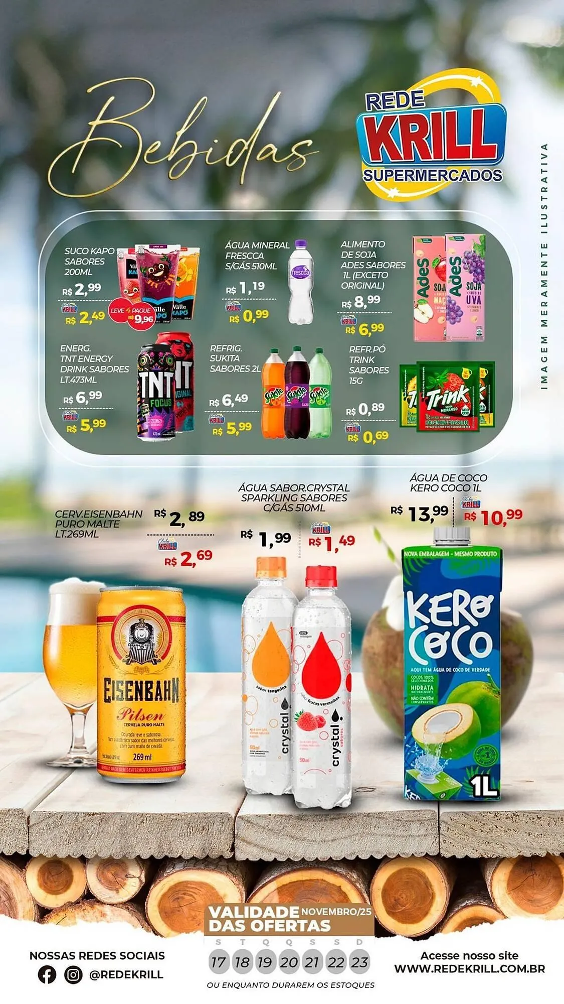 Encarte de Folheto Rede Krill 17 de novembro até 23 de novembro 2025 - Pagina 1