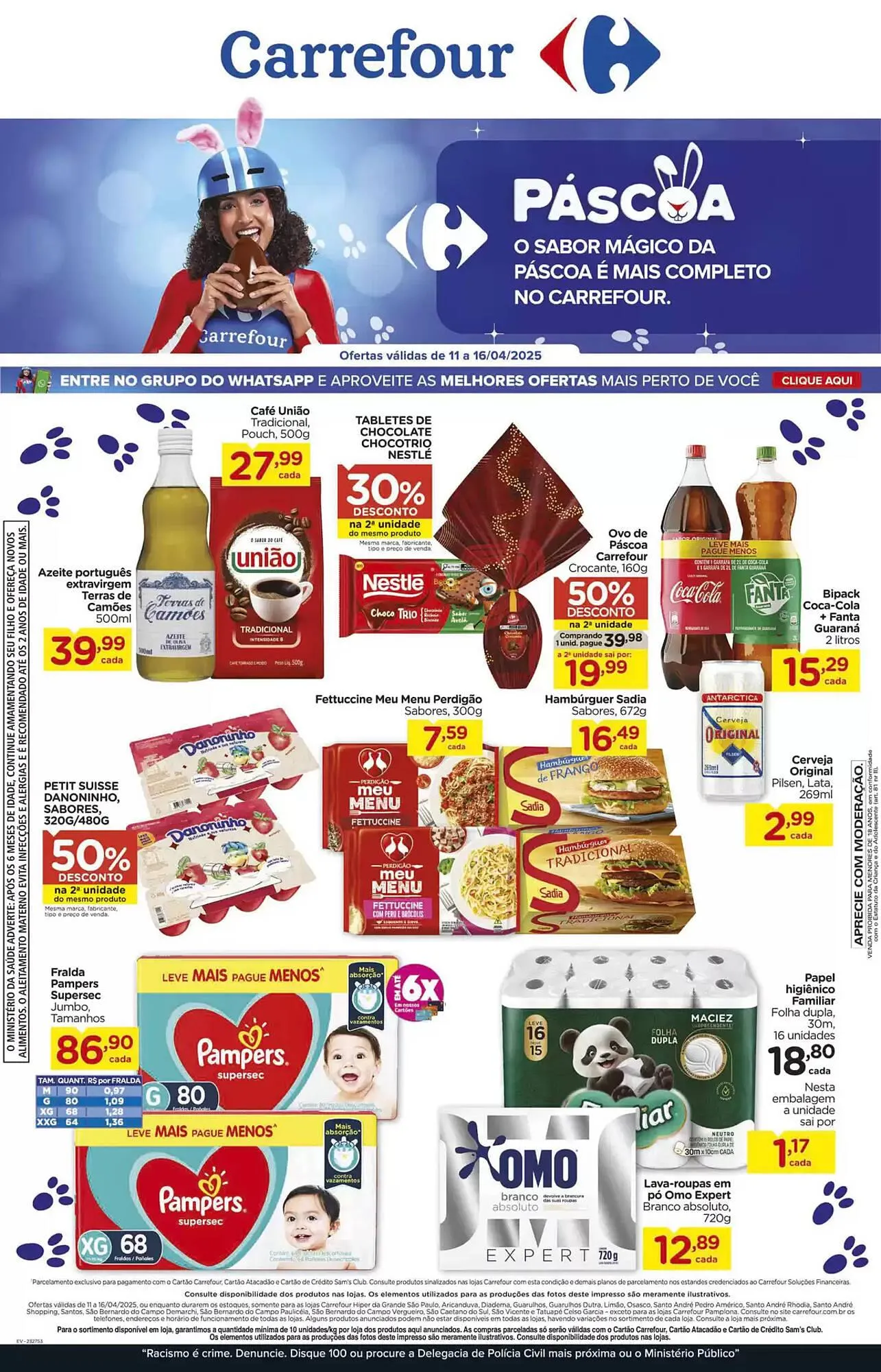 Encarte de Catálogo Carrefour 14 de abril até 16 de abril 2025 - Pagina 1
