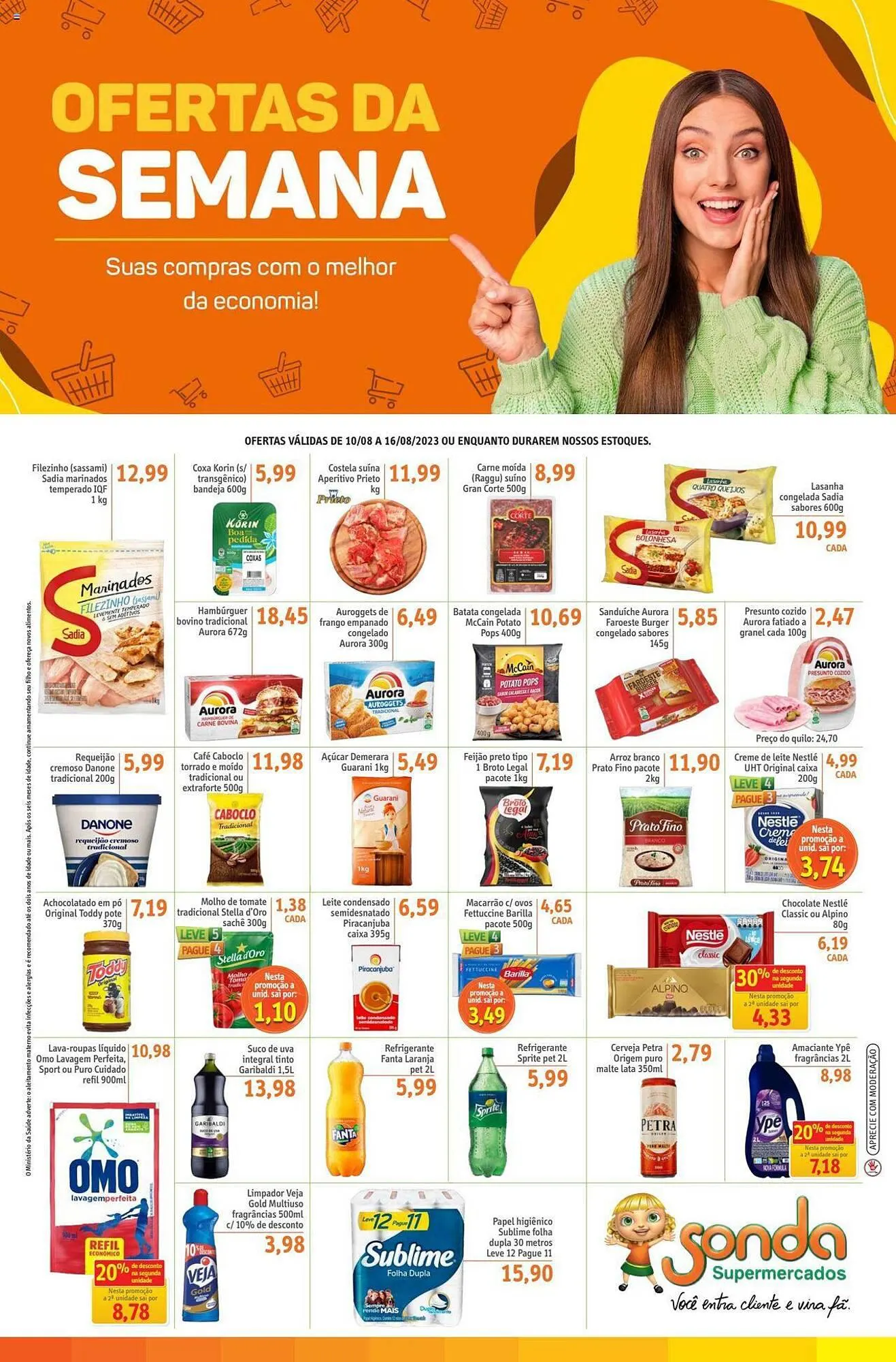 Encarte de Catálogo Sonda 10 de agosto até 16 de agosto 2023 - Pagina 1