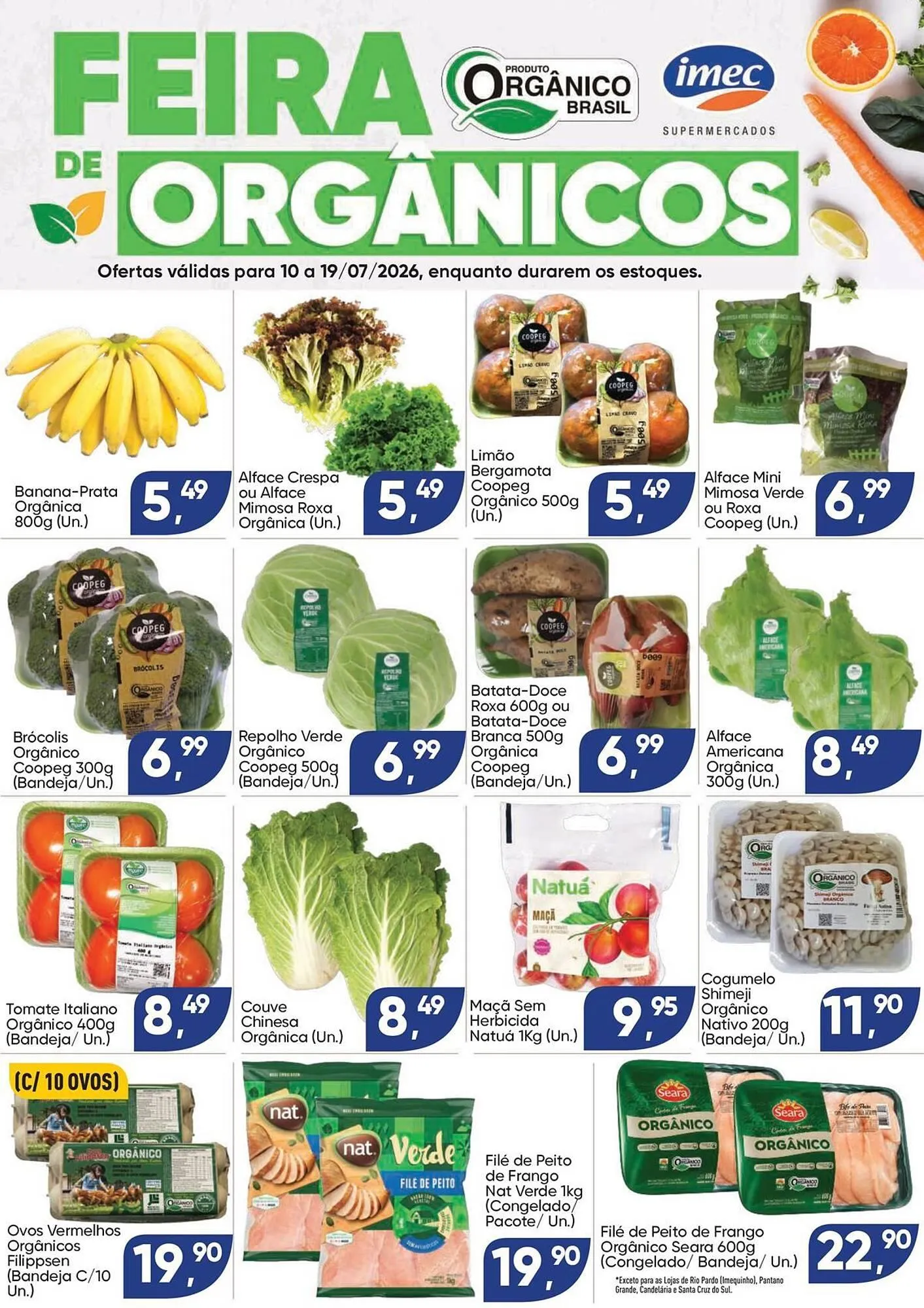 Encarte de Catálogo Imec Supermercados 10 de julho até 19 de julho 2026 - Pagina 1