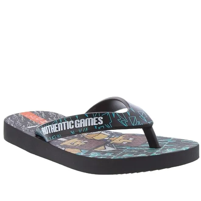 Chinelo Infantil Ipanema Authentic Games Preto