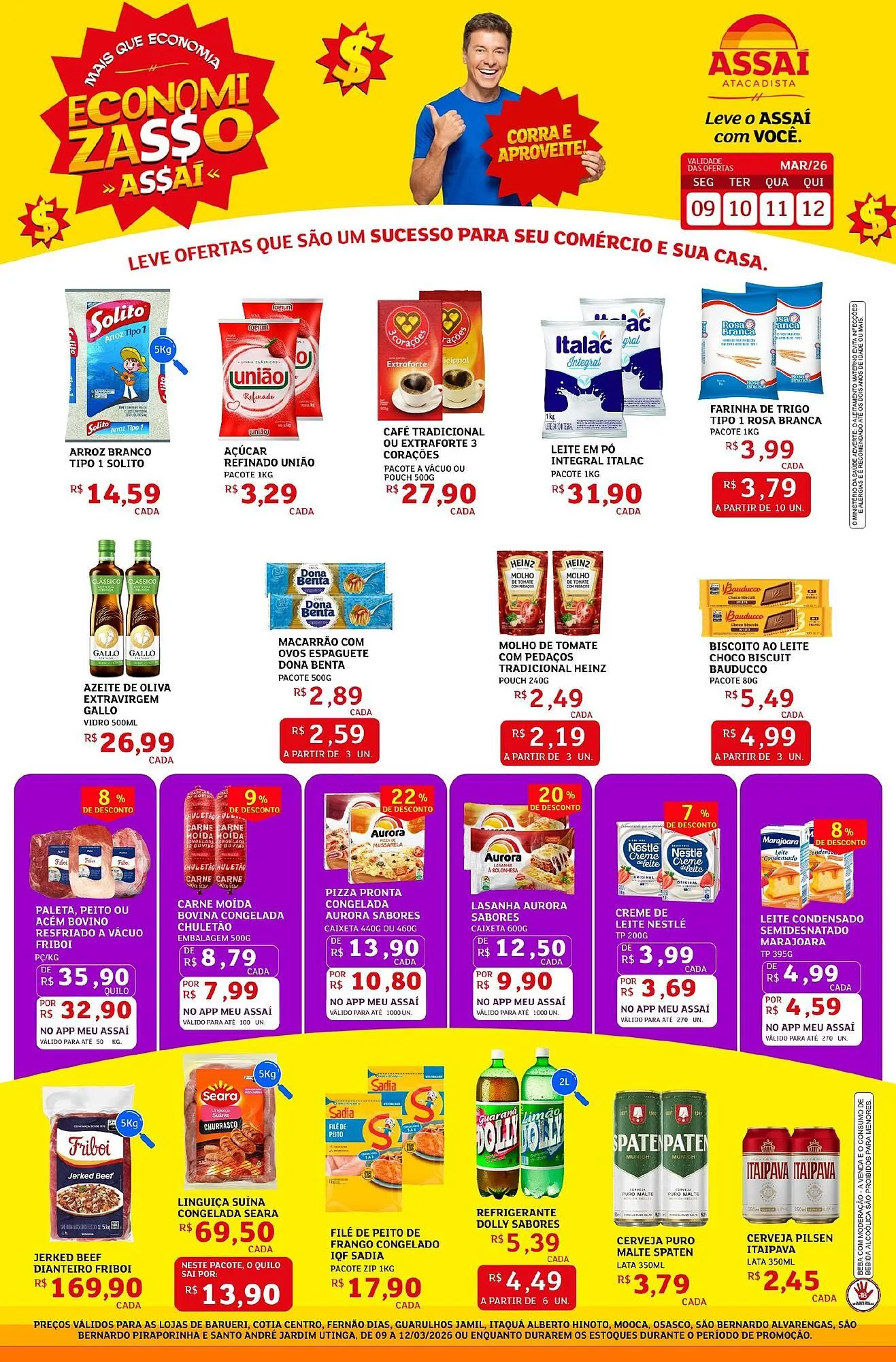 Encarte de Encarte Assaí Atacadista 9 de março até 12 de março 2026 - Pagina 1