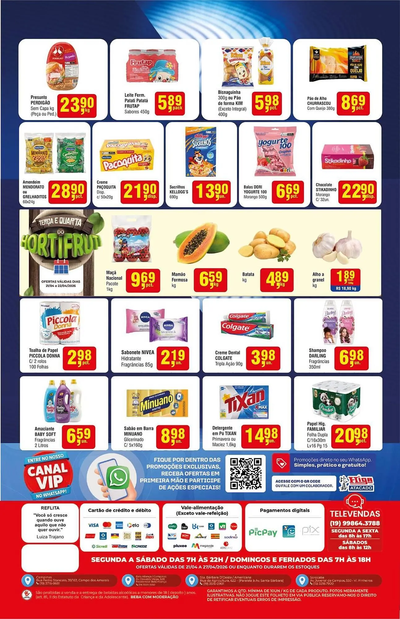 Encarte de Folheto Higa Atacado 21 de abril até 27 de abril 2026 - Pagina 2
