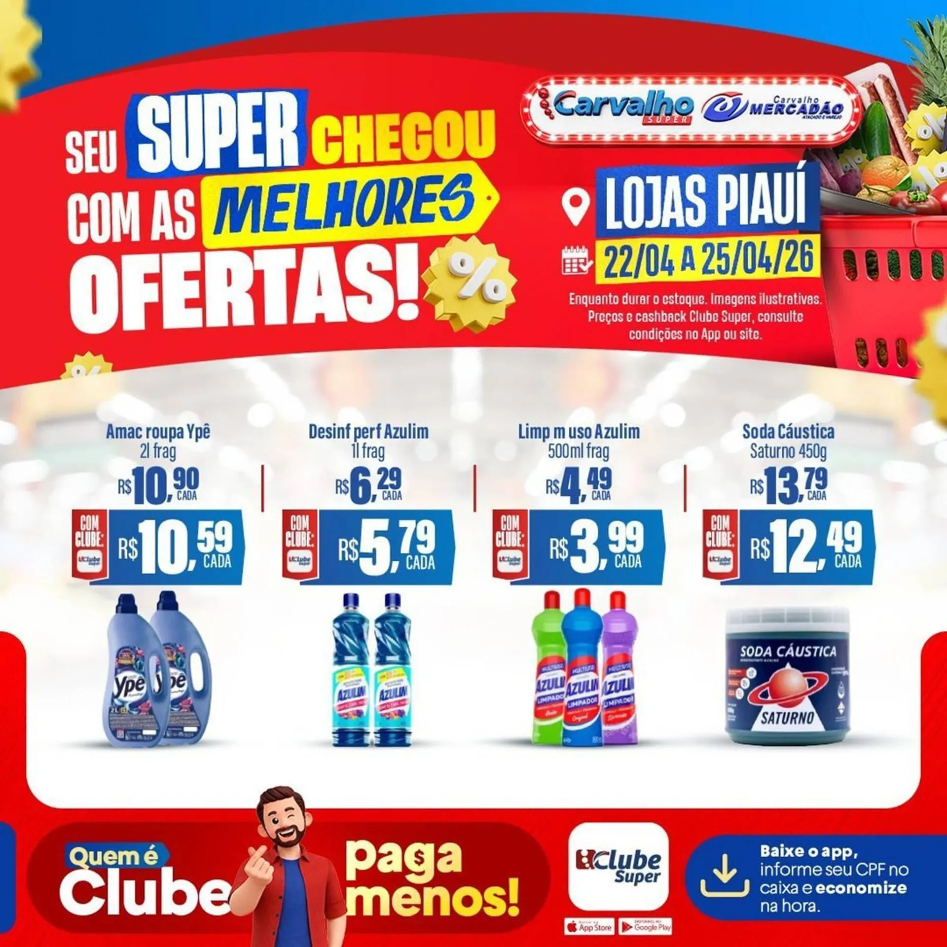 Encarte de Catálogo Carvalho Supermercado 22 de abril até 25 de abril 2026 - Pagina 9