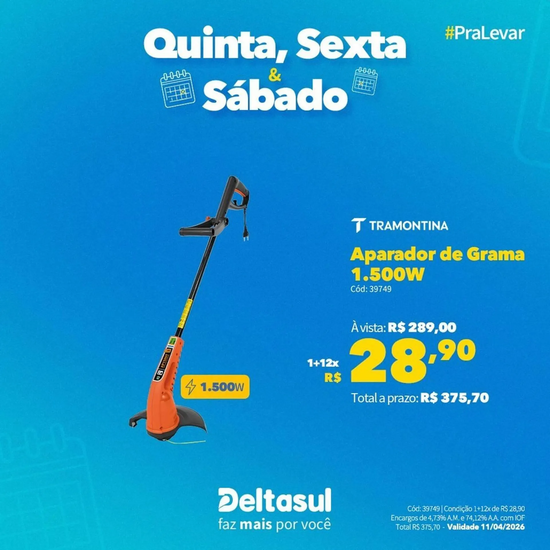 Encarte de Folheto Deltasul 10 de abril até 11 de abril 2026 - Pagina 1