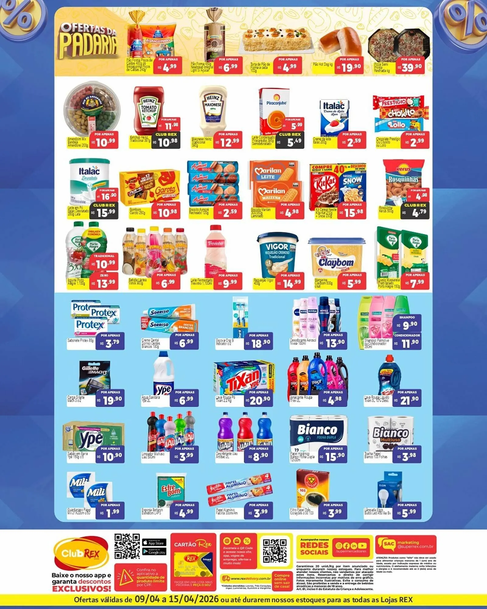 Encarte de Catálogo Supermercados Rex 9 de abril até 15 de abril 2026 - Pagina 2