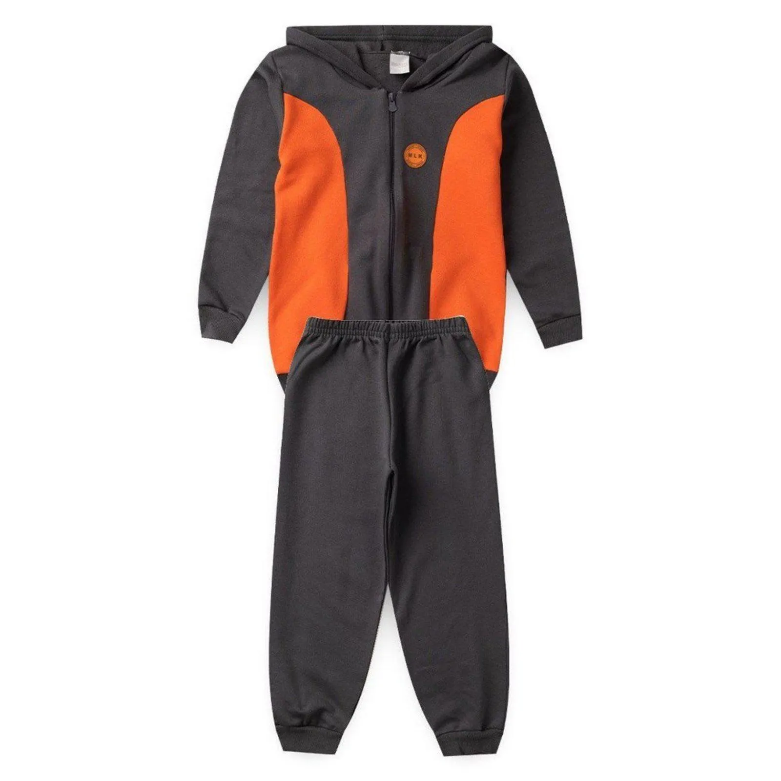 Conjunto Casaco Com Ziper e Calça