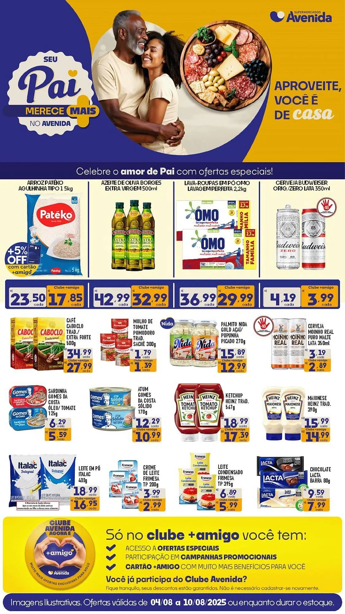 Encarte de Catálogo Supermercados Avenida 4 de agosto até 10 de agosto 2025 - Pagina 1