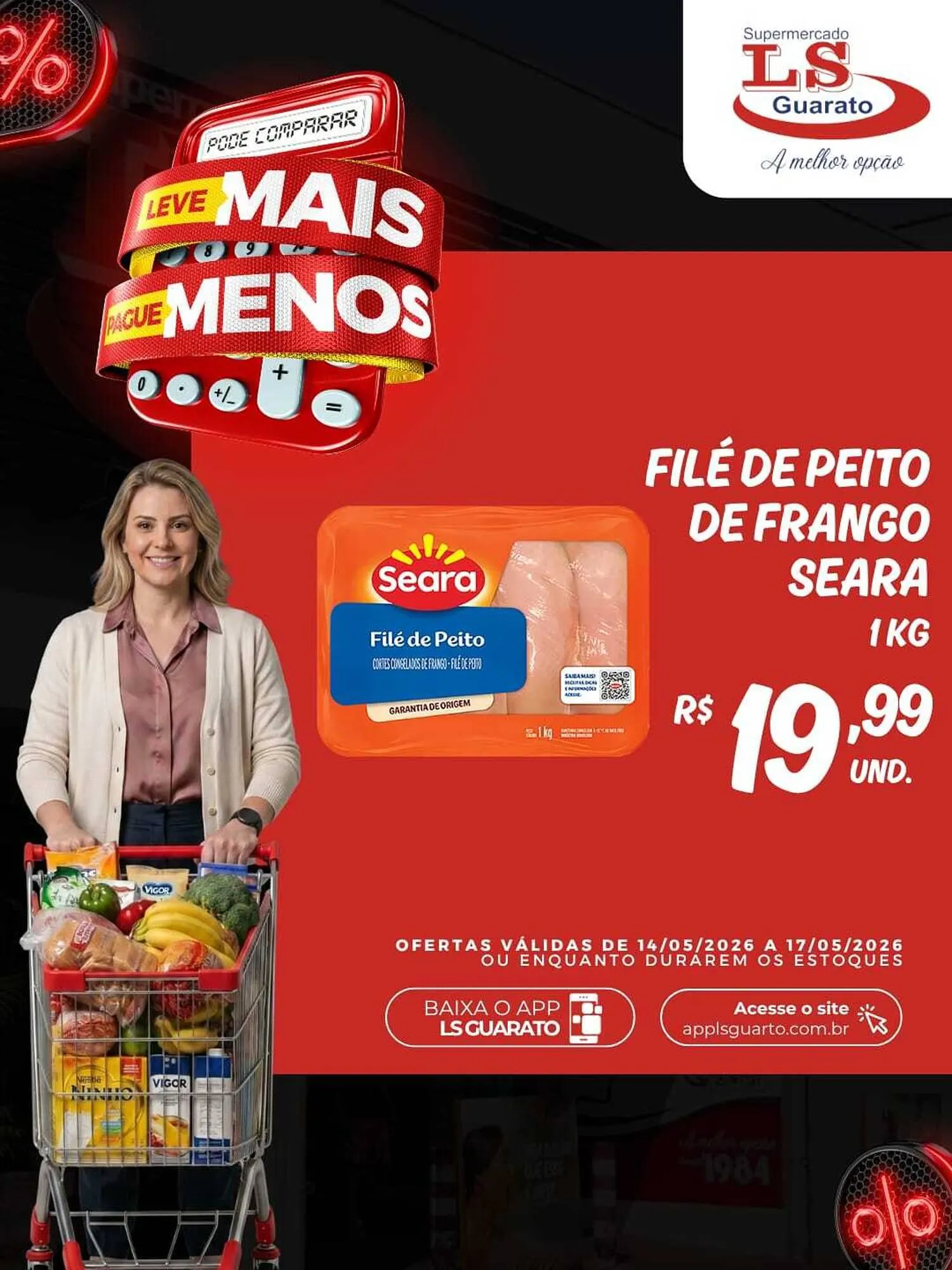 Encarte de Catálogo Supermercado LS Guarato 14 de maio até 17 de maio 2026 - Pagina 9