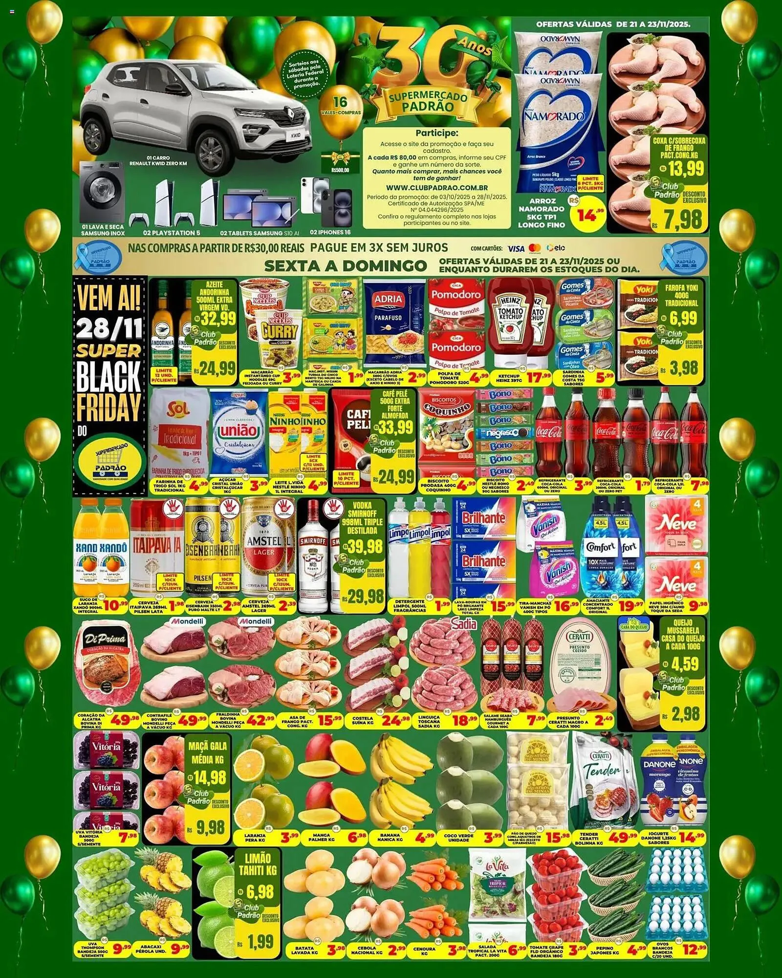 Encarte de Folheto Supermercado Padrão 21 de novembro até 23 de novembro 2025 - Pagina 1