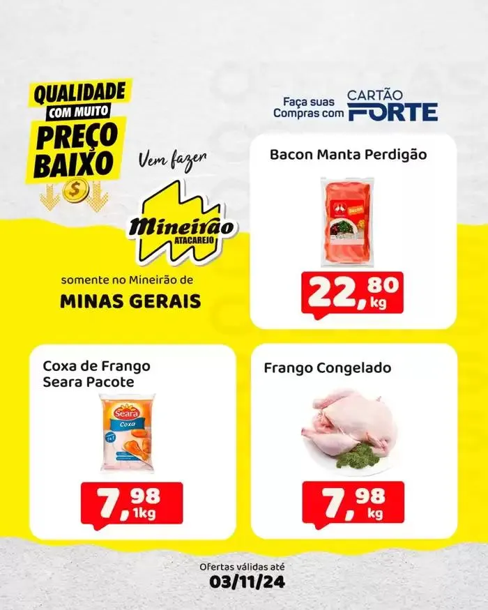 Encarte de Encarte Mineirão Atacarejo 28 de outubro até 3 de novembro 2024 - Pagina 1