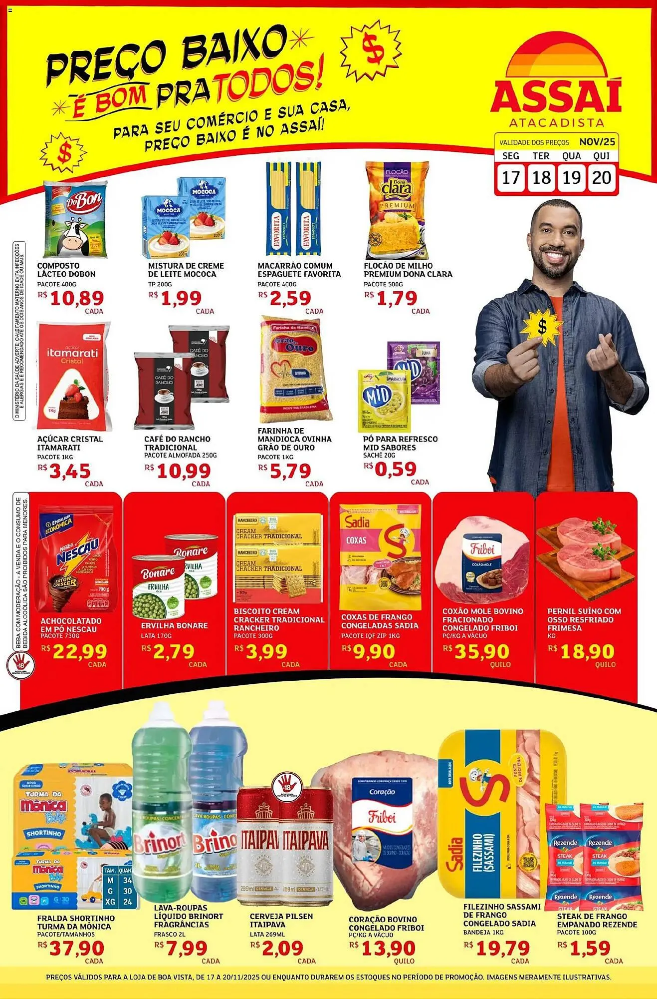 Encarte de Encarte Assaí Atacadista 17 de novembro até 20 de novembro 2025 - Pagina 1