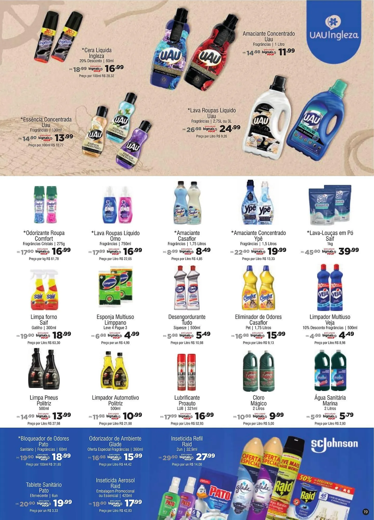 Encarte de Catálogo Big Mais Supermercados 12 de março até 17 de março 2026 - Pagina 19