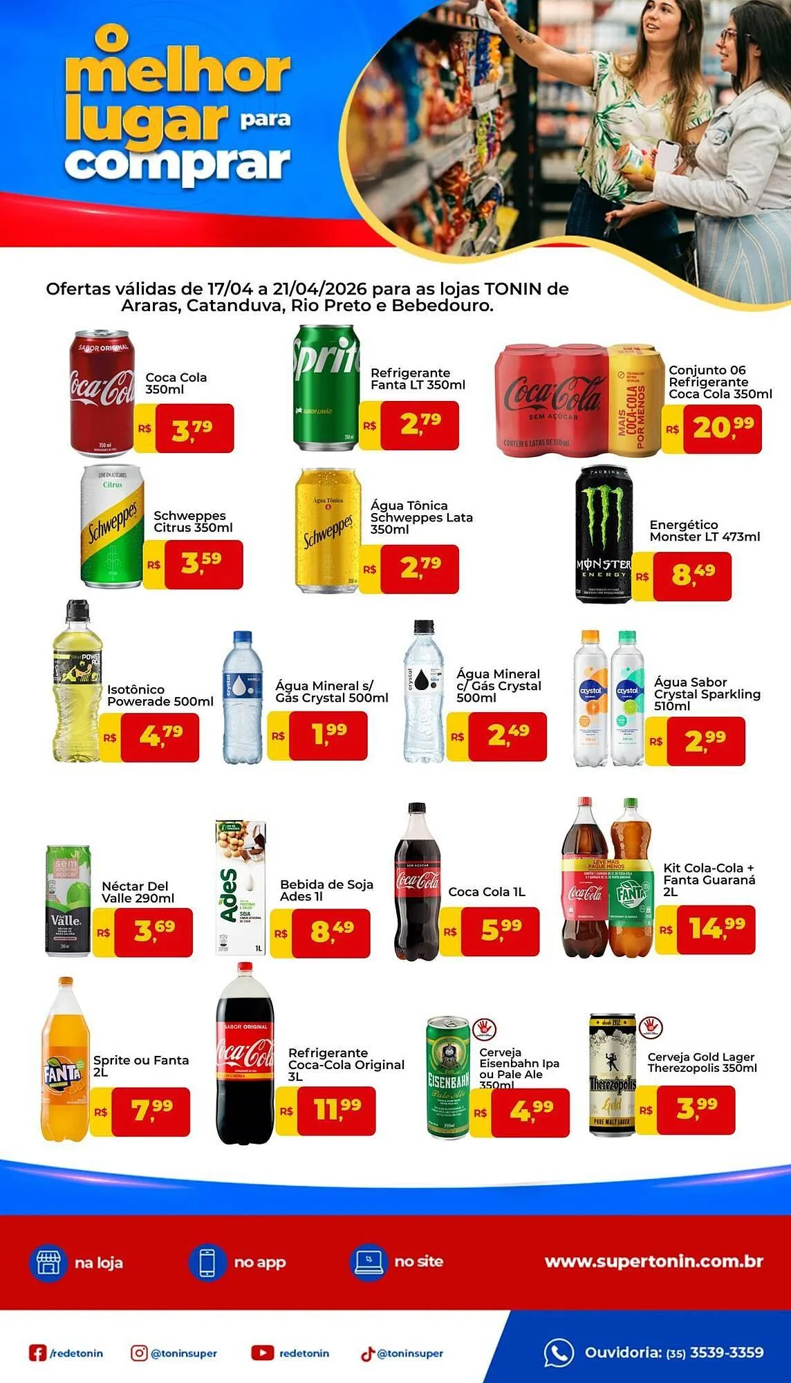 Encarte de Catálogo Tonin Superatacado 17 de abril até 21 de abril 2026 - Pagina 1