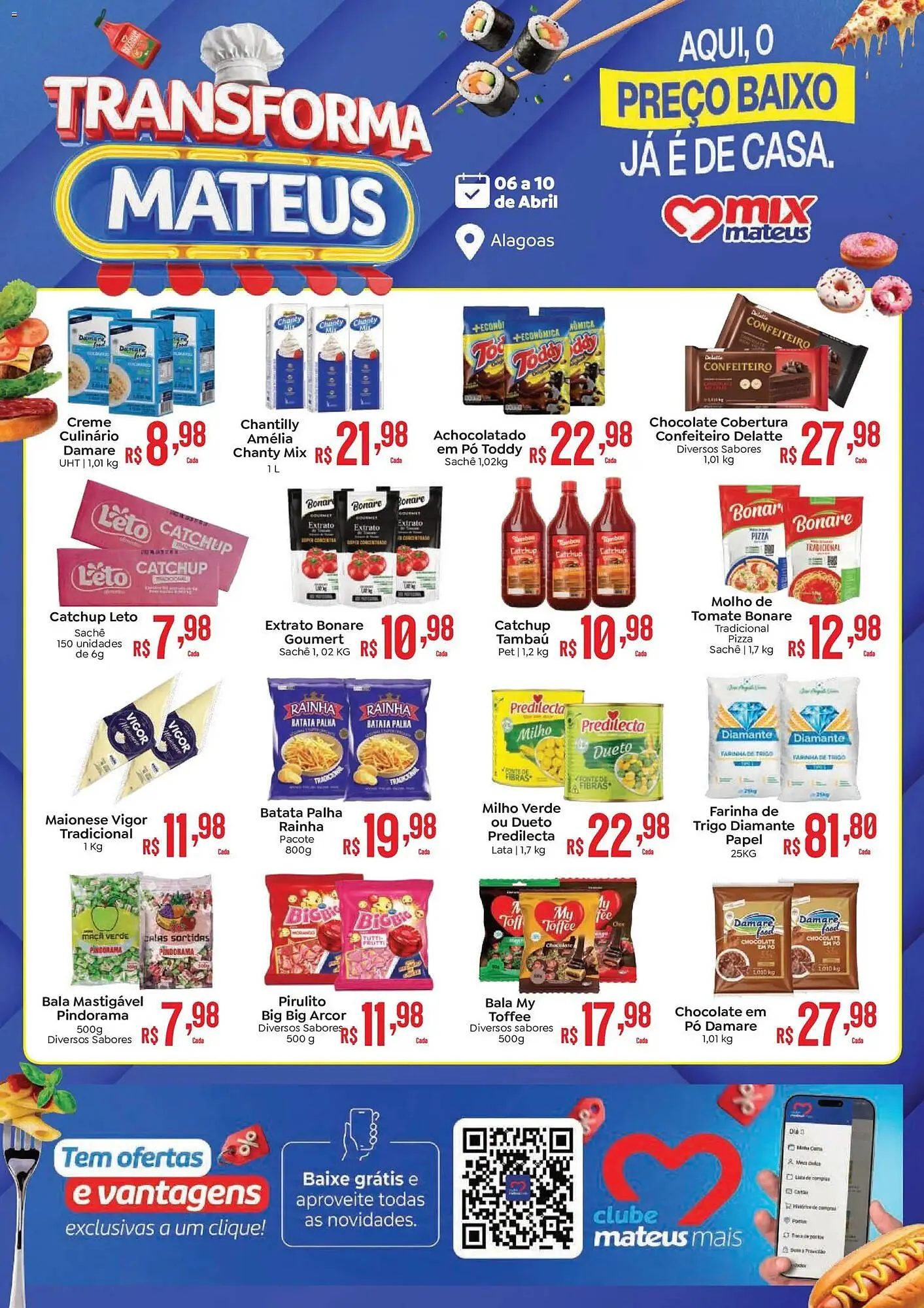 Encarte de Catálogo Supermercados Mateus 6 de abril até 10 de abril 2026 - Pagina 1